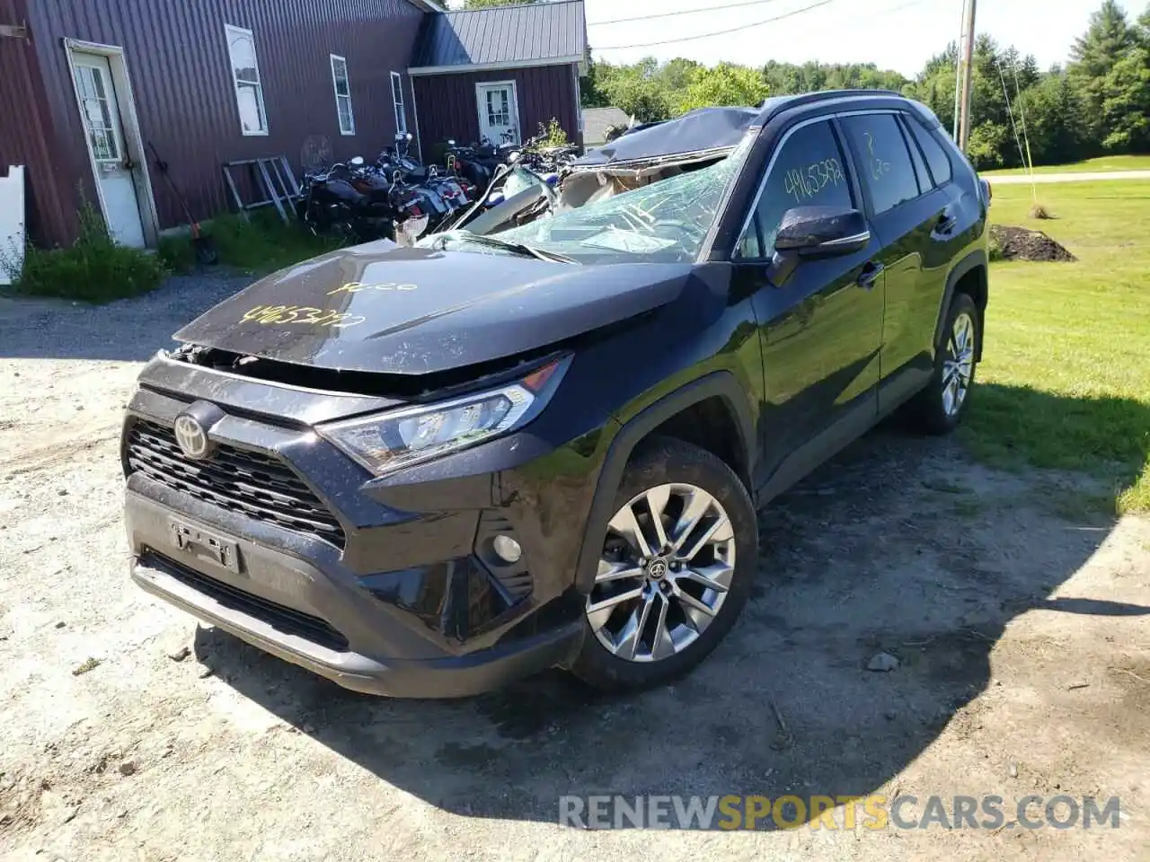 2 Photograph of a damaged car 2T3A1RFV1MC223384 TOYOTA RAV4 2021