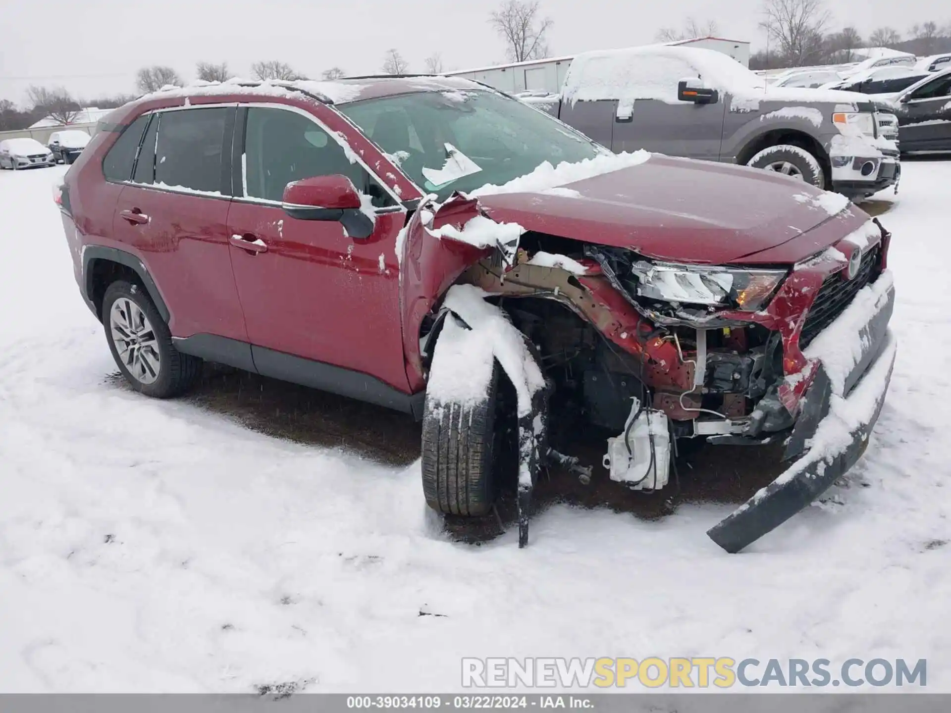 1 Photograph of a damaged car 2T3A1RFV1MW226199 TOYOTA RAV4 2021