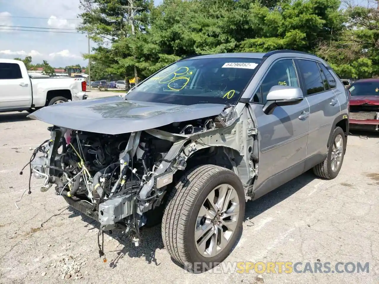 2 Photograph of a damaged car 2T3A1RFV2MC236645 TOYOTA RAV4 2021