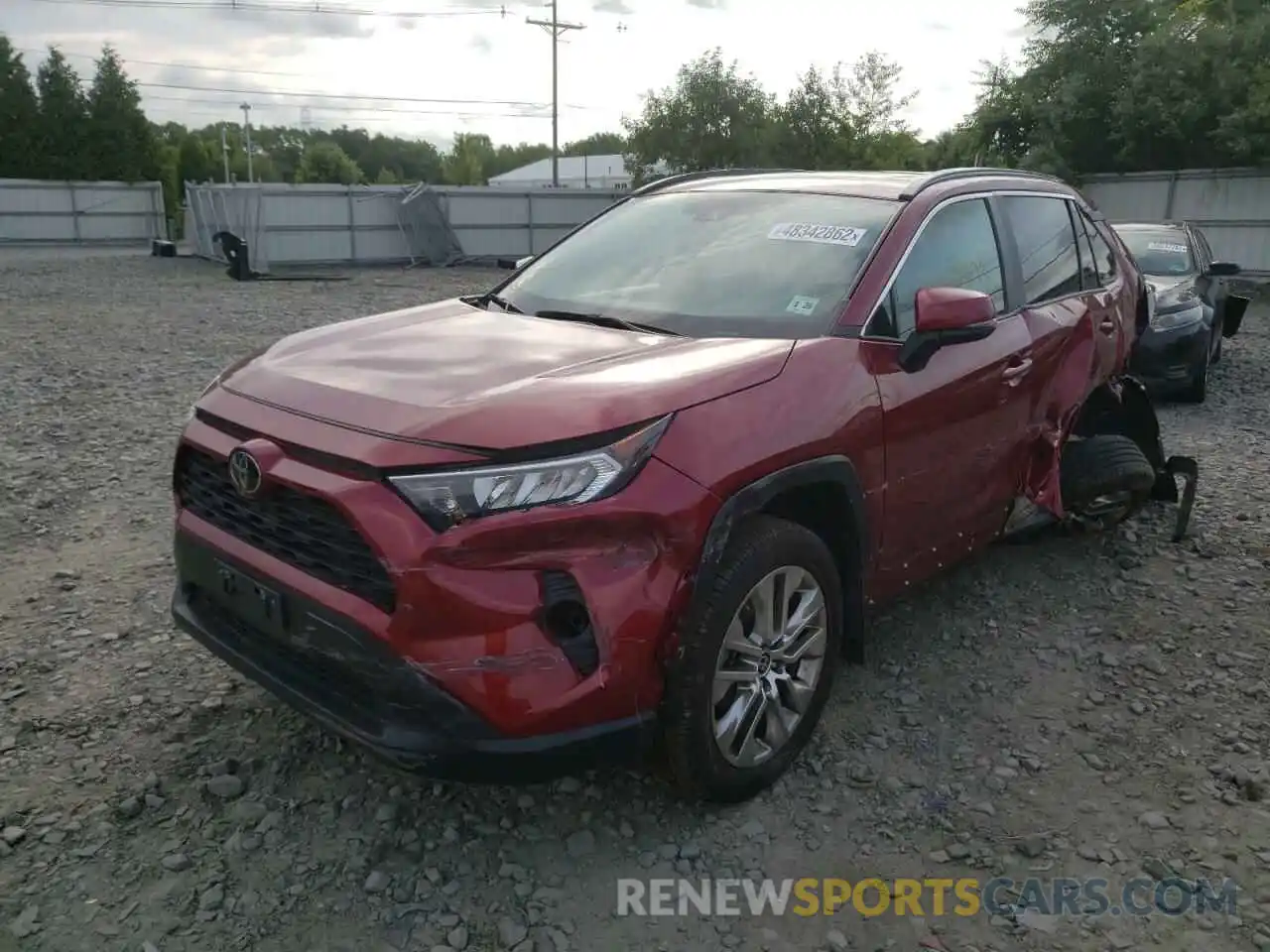 2 Photograph of a damaged car 2T3A1RFV2MW169625 TOYOTA RAV4 2021