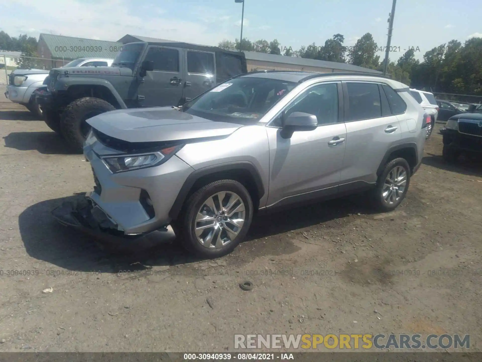 2 Photograph of a damaged car 2T3A1RFV3MW159881 TOYOTA RAV4 2021