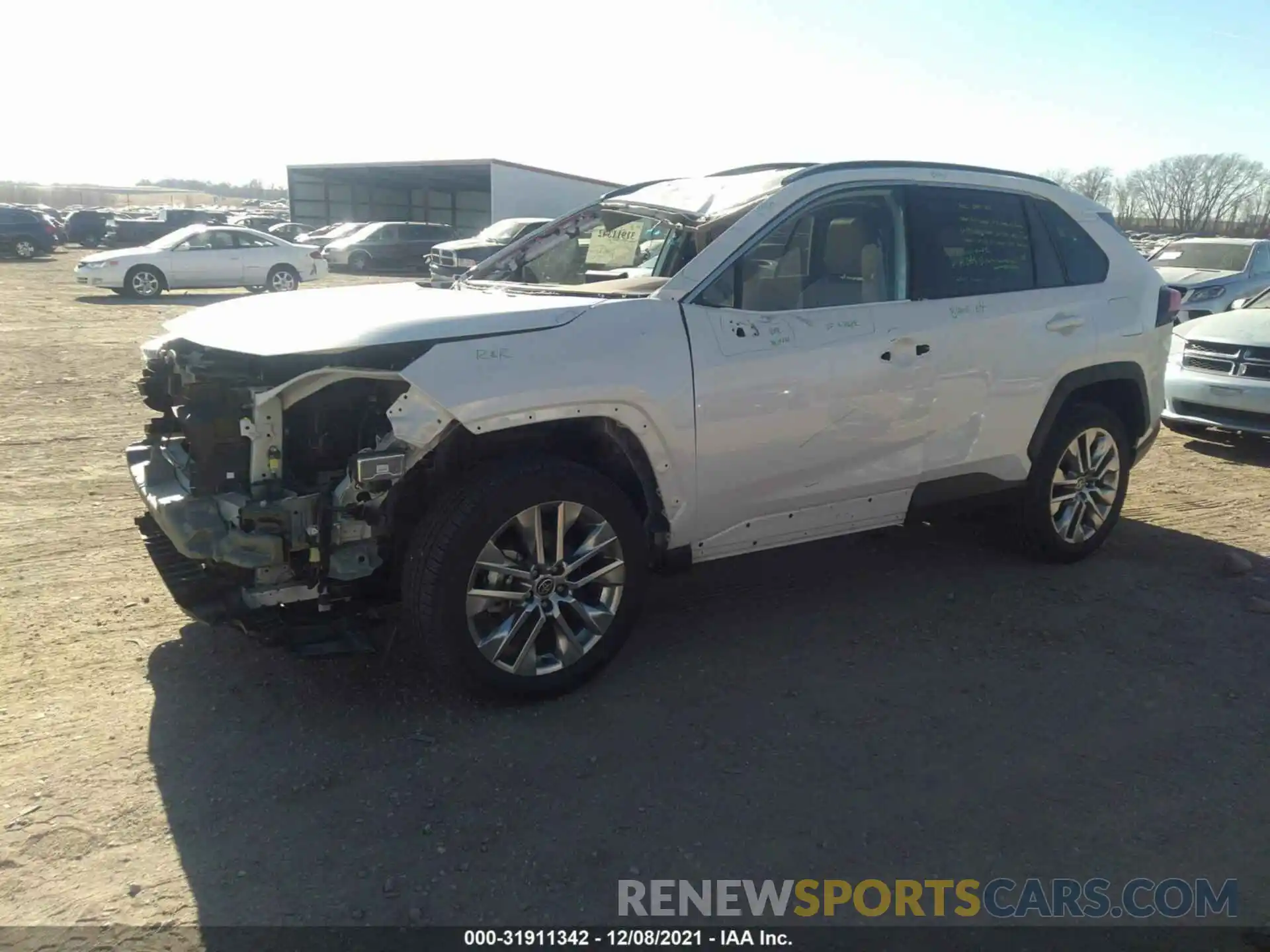 2 Photograph of a damaged car 2T3A1RFV3MW190080 TOYOTA RAV4 2021