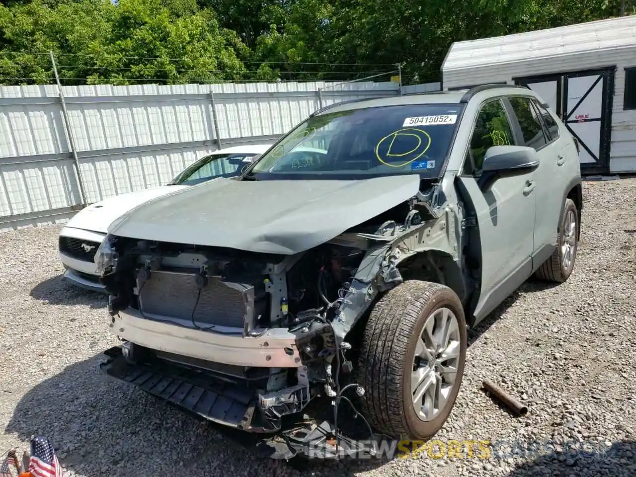 2 Photograph of a damaged car 2T3A1RFV3MW231307 TOYOTA RAV4 2021