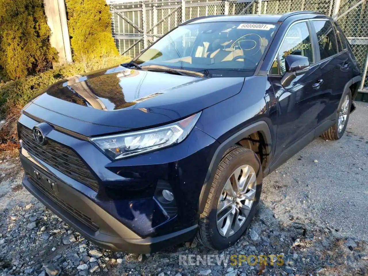 2 Photograph of a damaged car 2T3A1RFV5MW205419 TOYOTA RAV4 2021