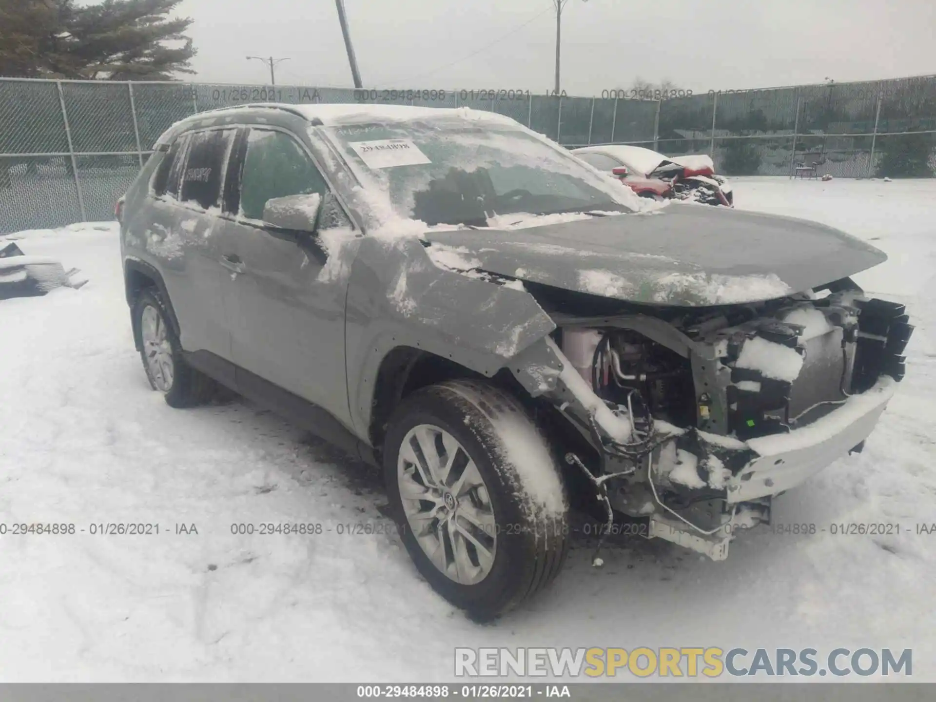 1 Photograph of a damaged car 2T3A1RFV6MW145165 TOYOTA RAV4 2021