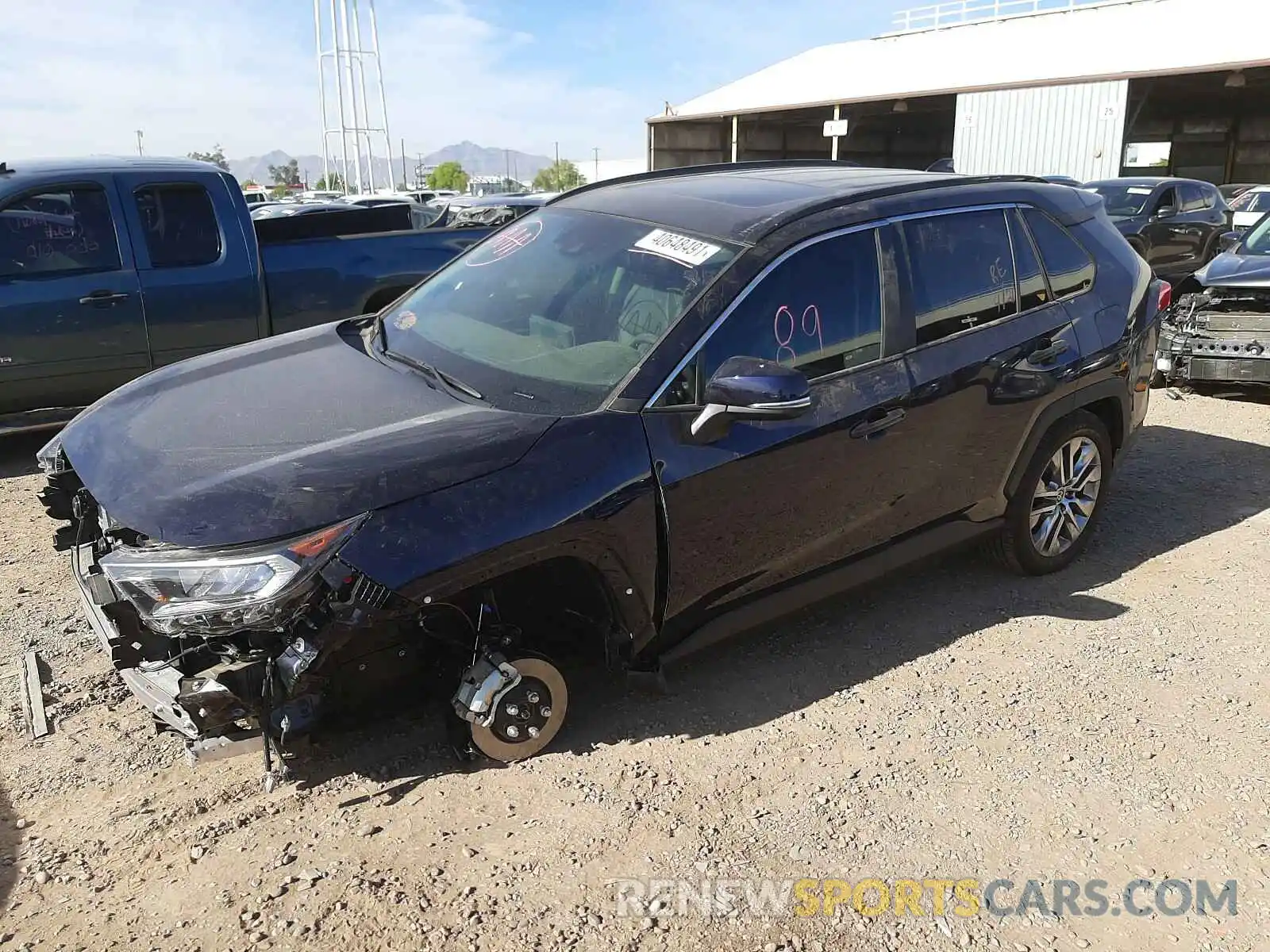 2 Photograph of a damaged car 2T3A1RFV7MW183133 TOYOTA RAV4 2021