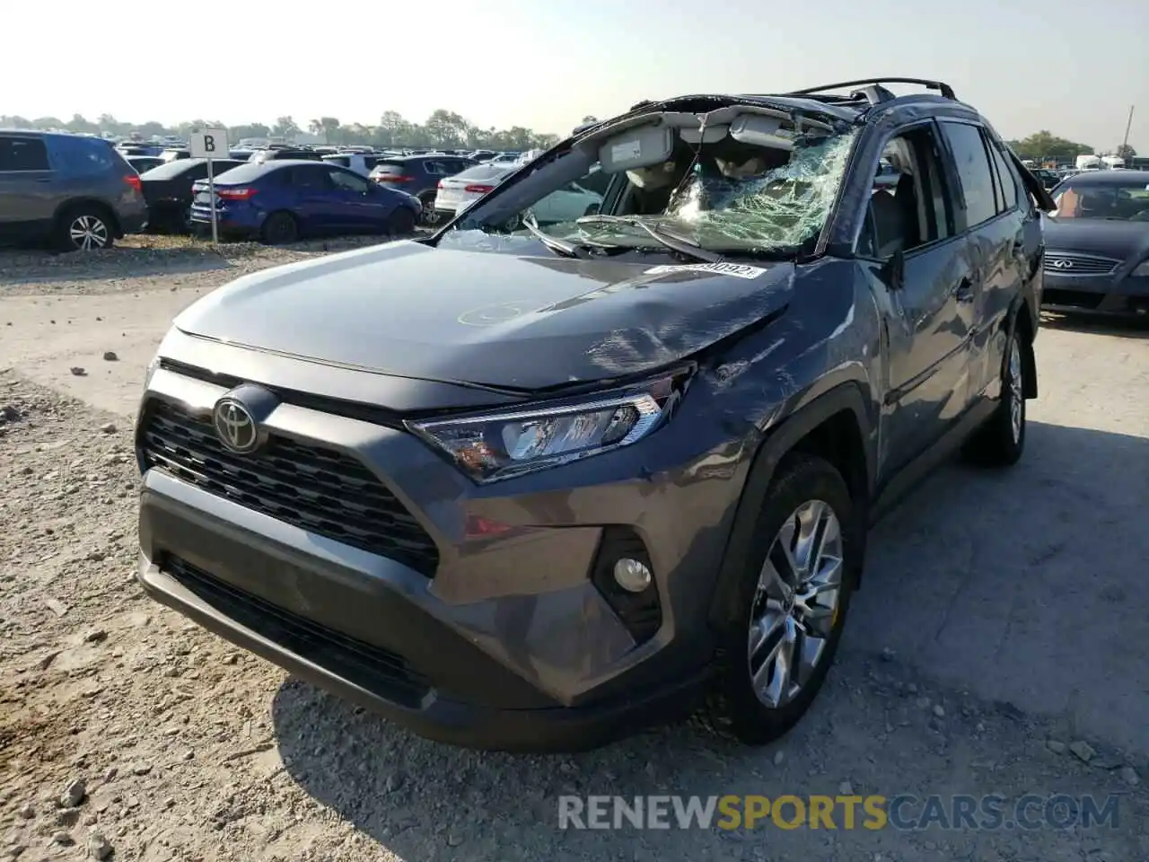 2 Photograph of a damaged car 2T3A1RFV9MC182504 TOYOTA RAV4 2021