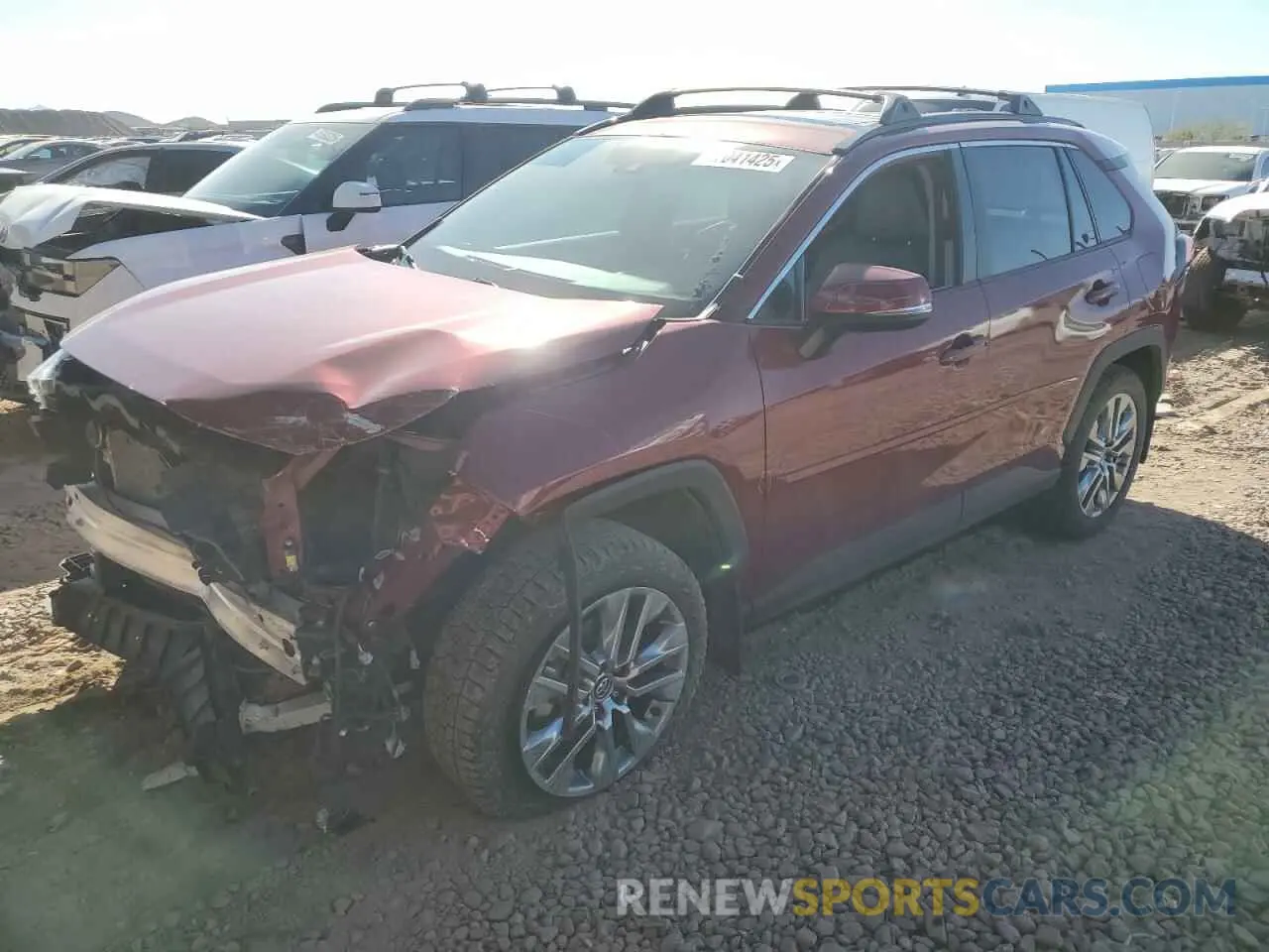 1 Photograph of a damaged car 2T3A1RFV9MW158685 TOYOTA RAV4 2021