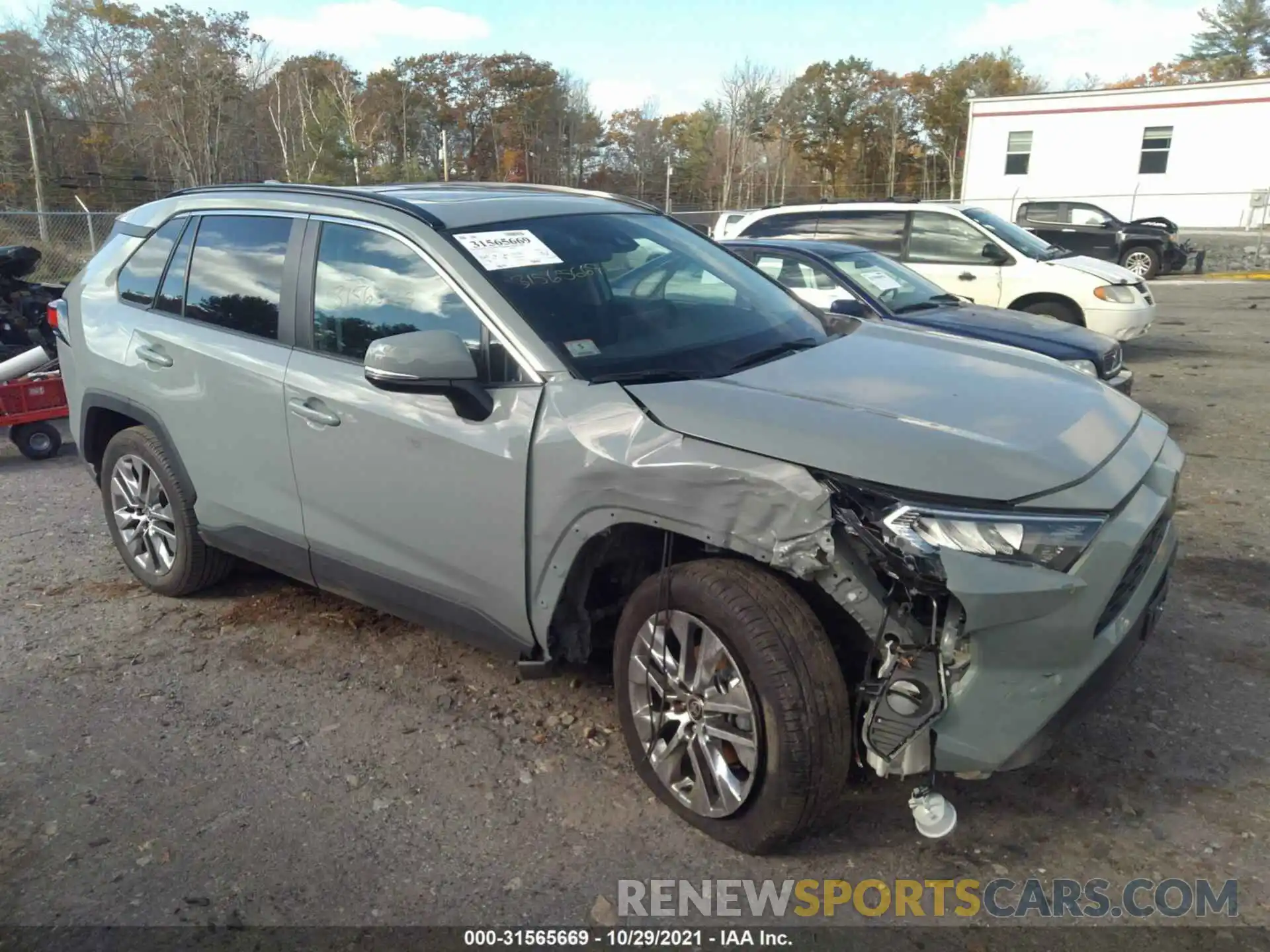 1 Photograph of a damaged car 2T3A1RFVXMW198192 TOYOTA RAV4 2021