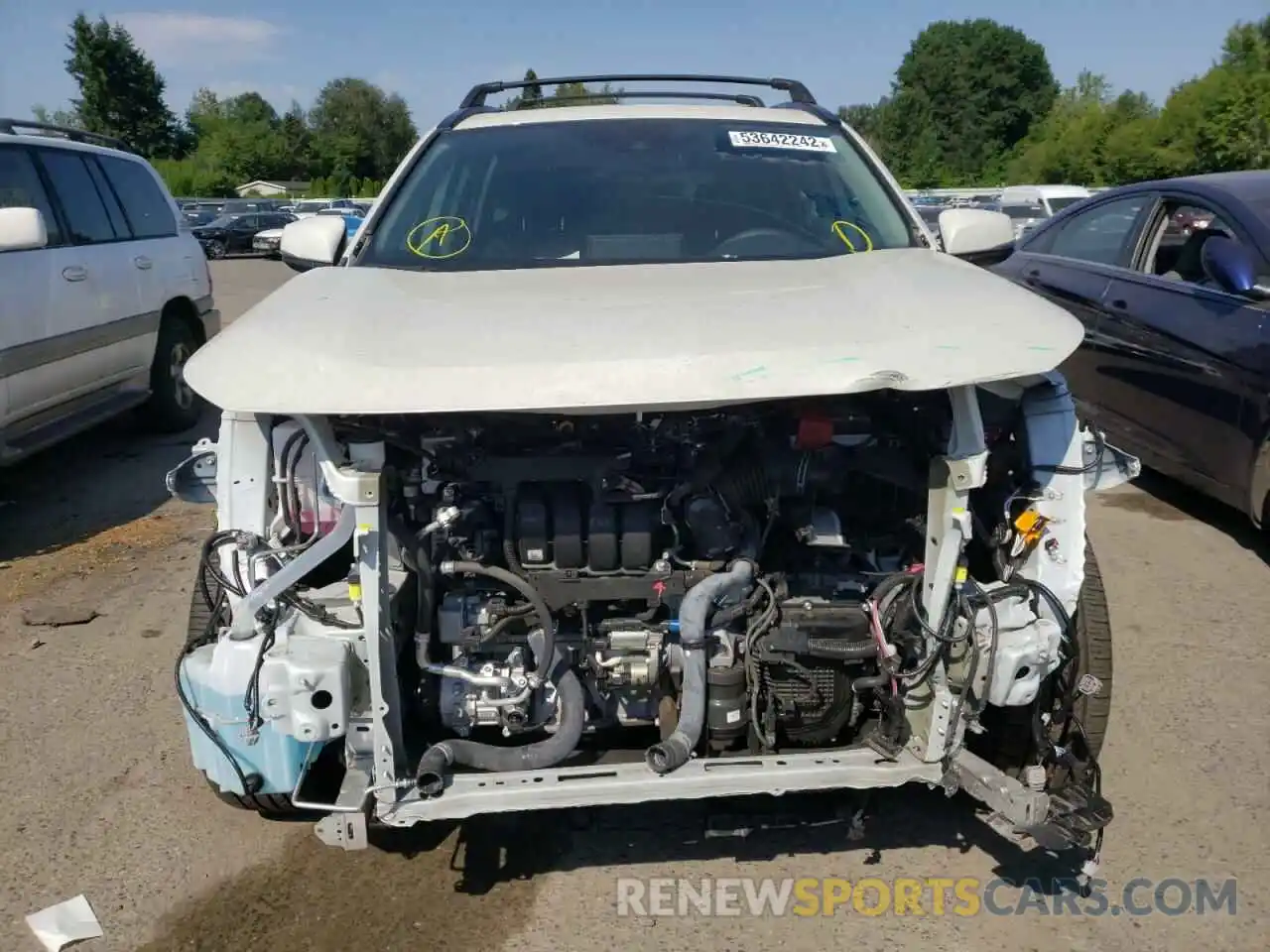 9 Photograph of a damaged car 2T3A1RFVXMW229151 TOYOTA RAV4 2021