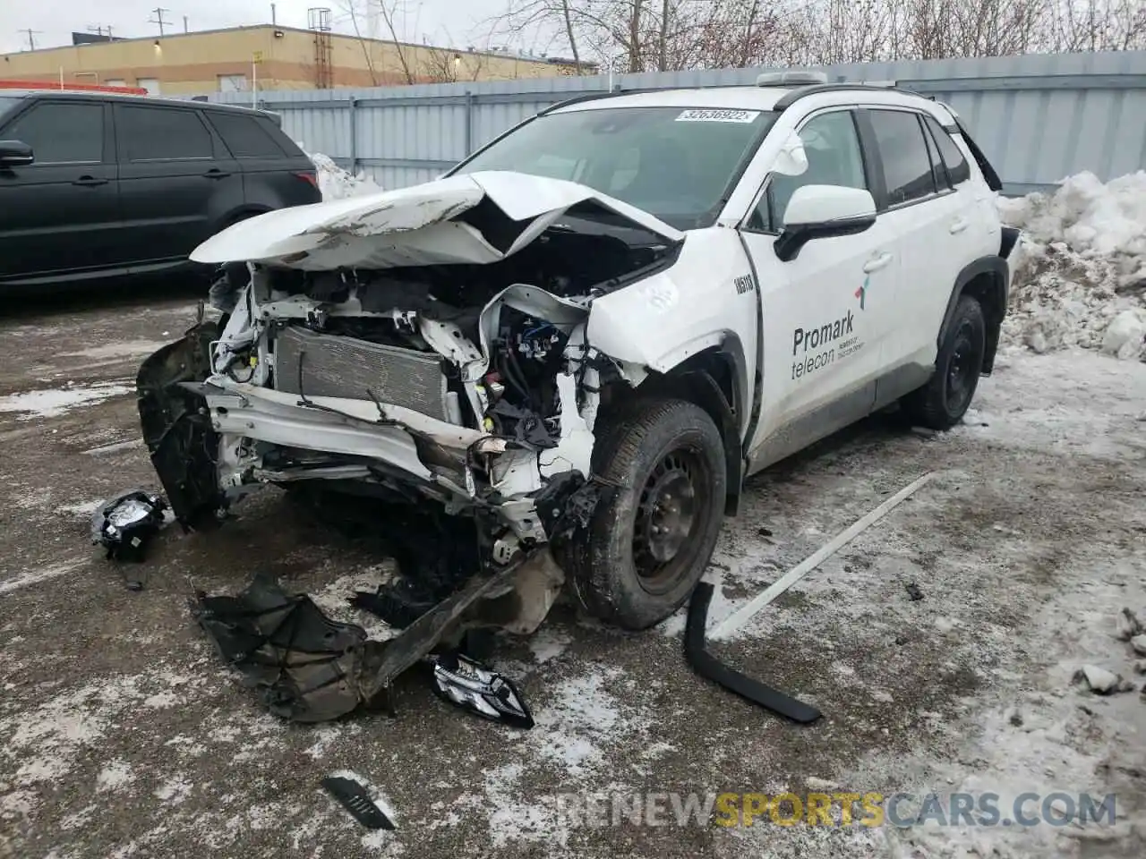 2 Photograph of a damaged car 2T3B1RFV4MC186755 TOYOTA RAV4 2021