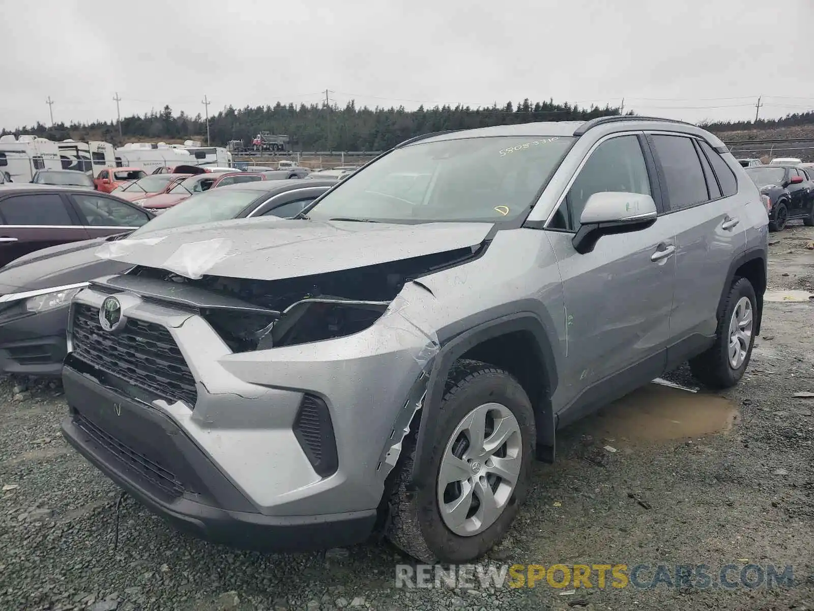 2 Photograph of a damaged car 2T3B1RFV8MC141835 TOYOTA RAV4 2021