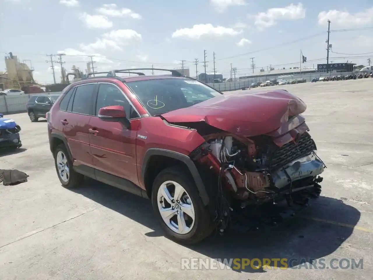 1 Photograph of a damaged car 2T3B6RFV2MW026549 TOYOTA RAV4 2021