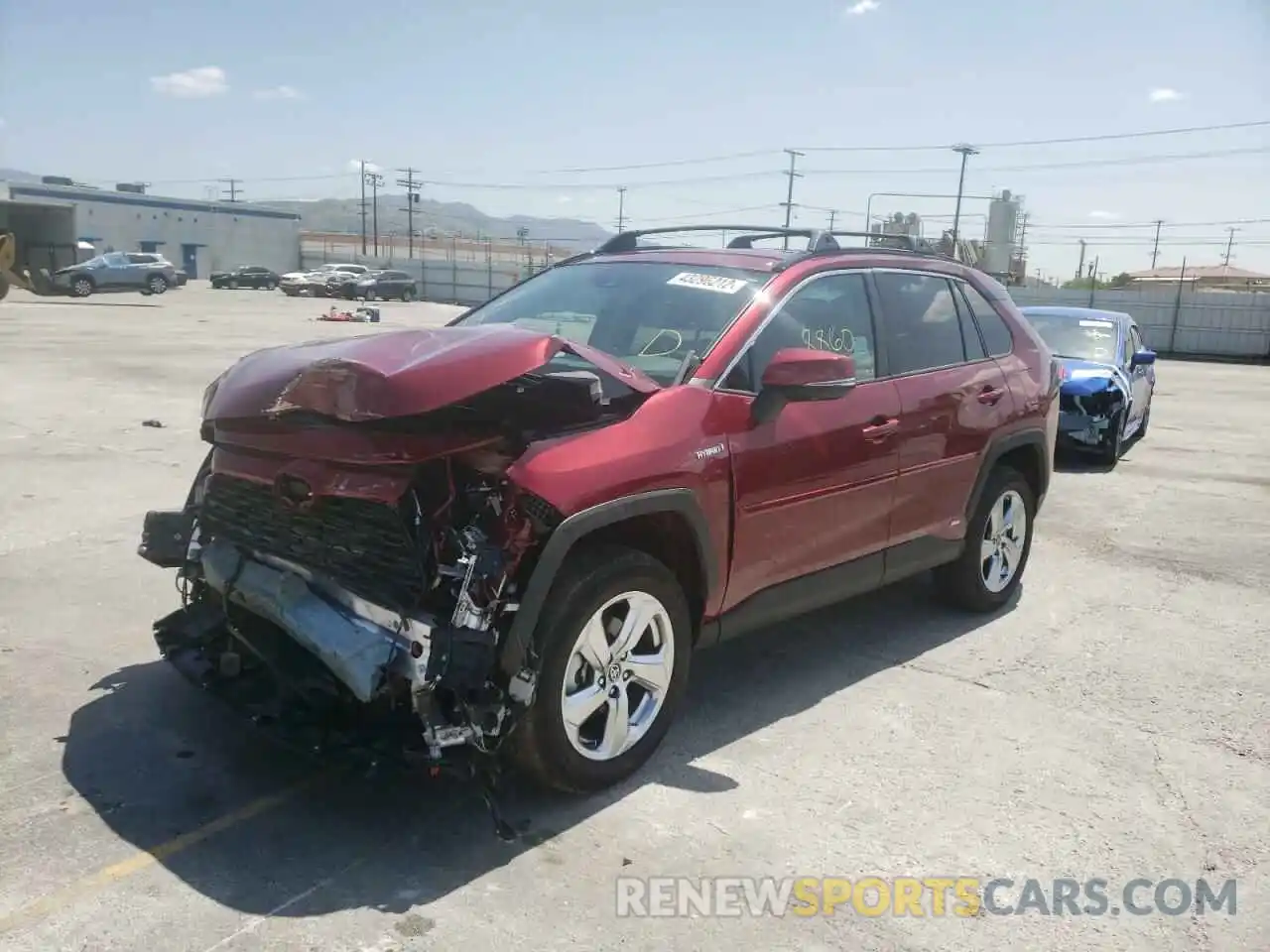 2 Photograph of a damaged car 2T3B6RFV2MW026549 TOYOTA RAV4 2021