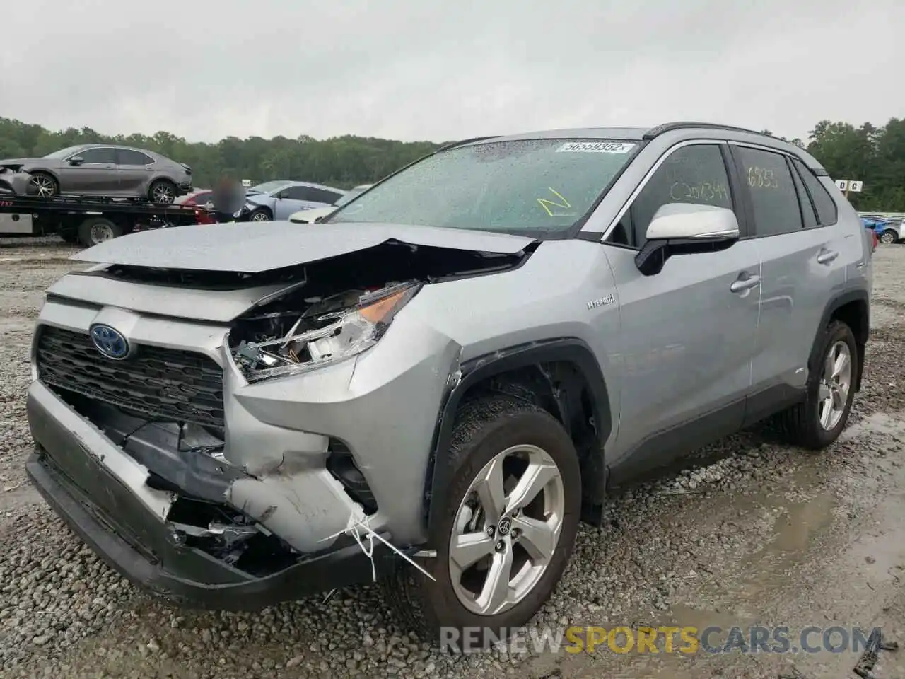 2 Photograph of a damaged car 2T3B6RFV2MW029175 TOYOTA RAV4 2021