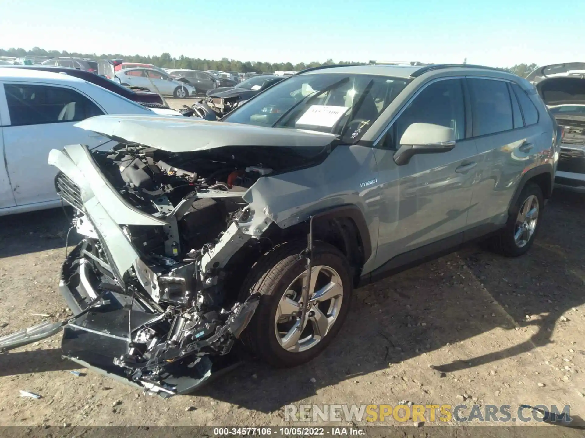 2 Photograph of a damaged car 2T3B6RFV4MW029484 TOYOTA RAV4 2021