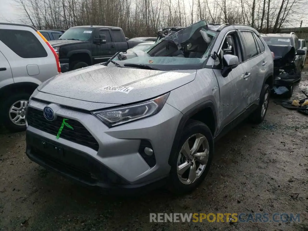 2 Photograph of a damaged car 2T3B6RFV5MW007218 TOYOTA RAV4 2021