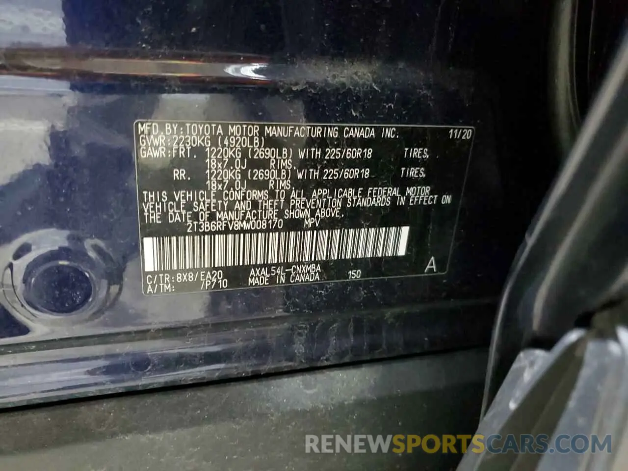 15 Photograph of a damaged car 2T3B6RFV8MW008170 TOYOTA RAV4 2021