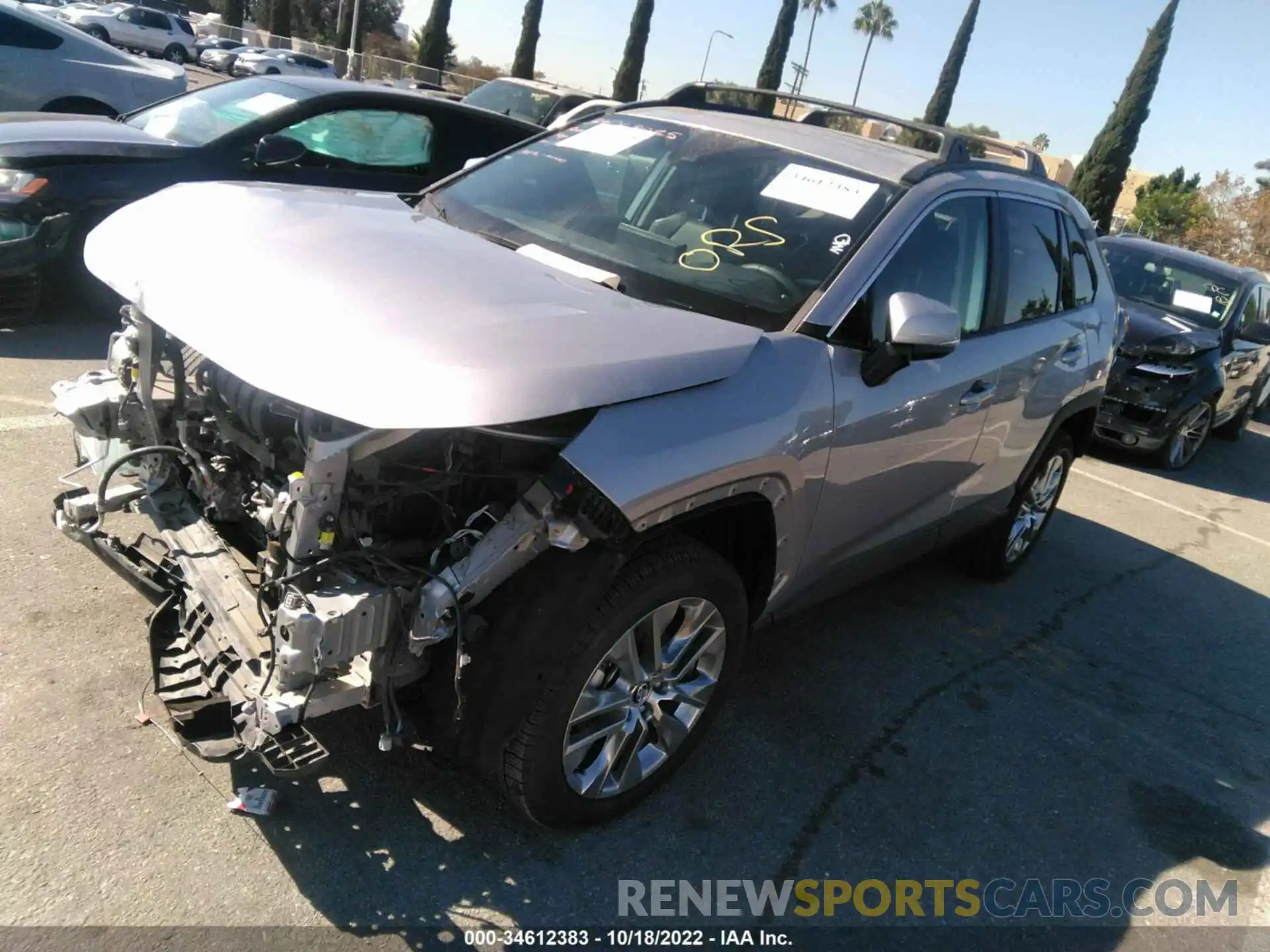 2 Photograph of a damaged car 2T3C1RFV1MC097407 TOYOTA RAV4 2021