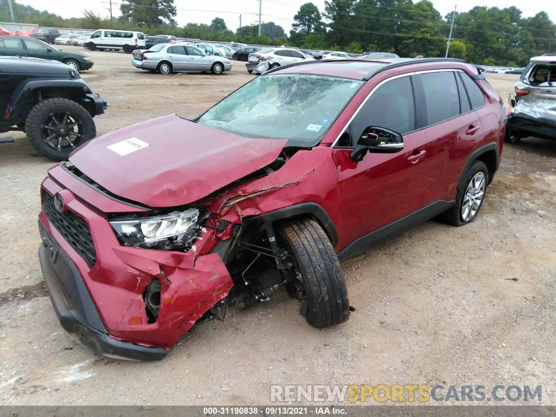 2 Photograph of a damaged car 2T3C1RFV1MW108999 TOYOTA RAV4 2021