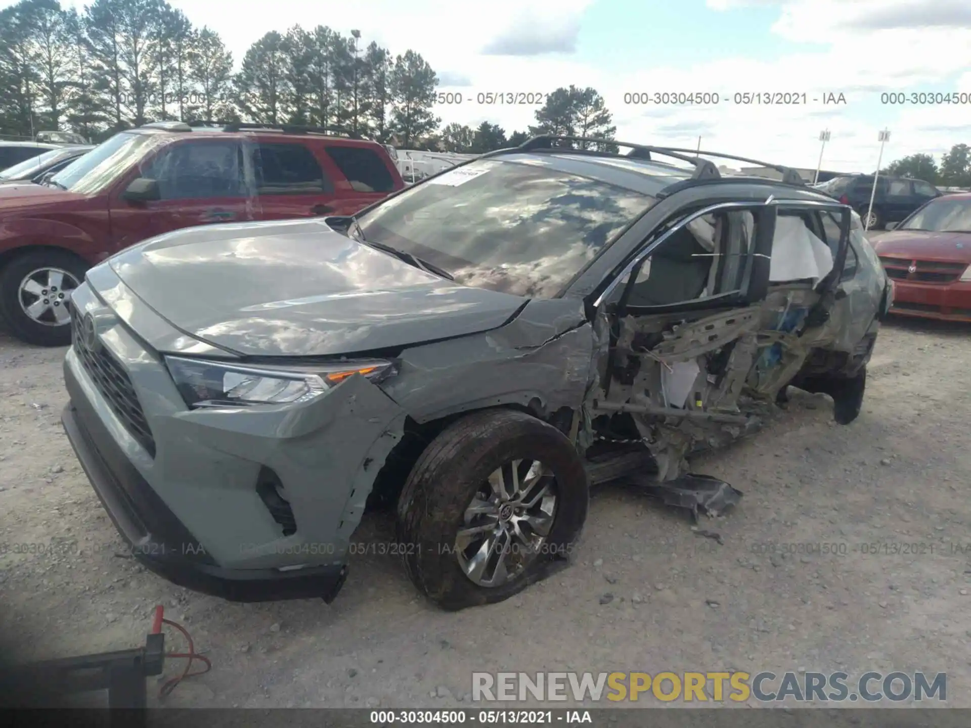 2 Photograph of a damaged car 2T3C1RFV1MW134213 TOYOTA RAV4 2021