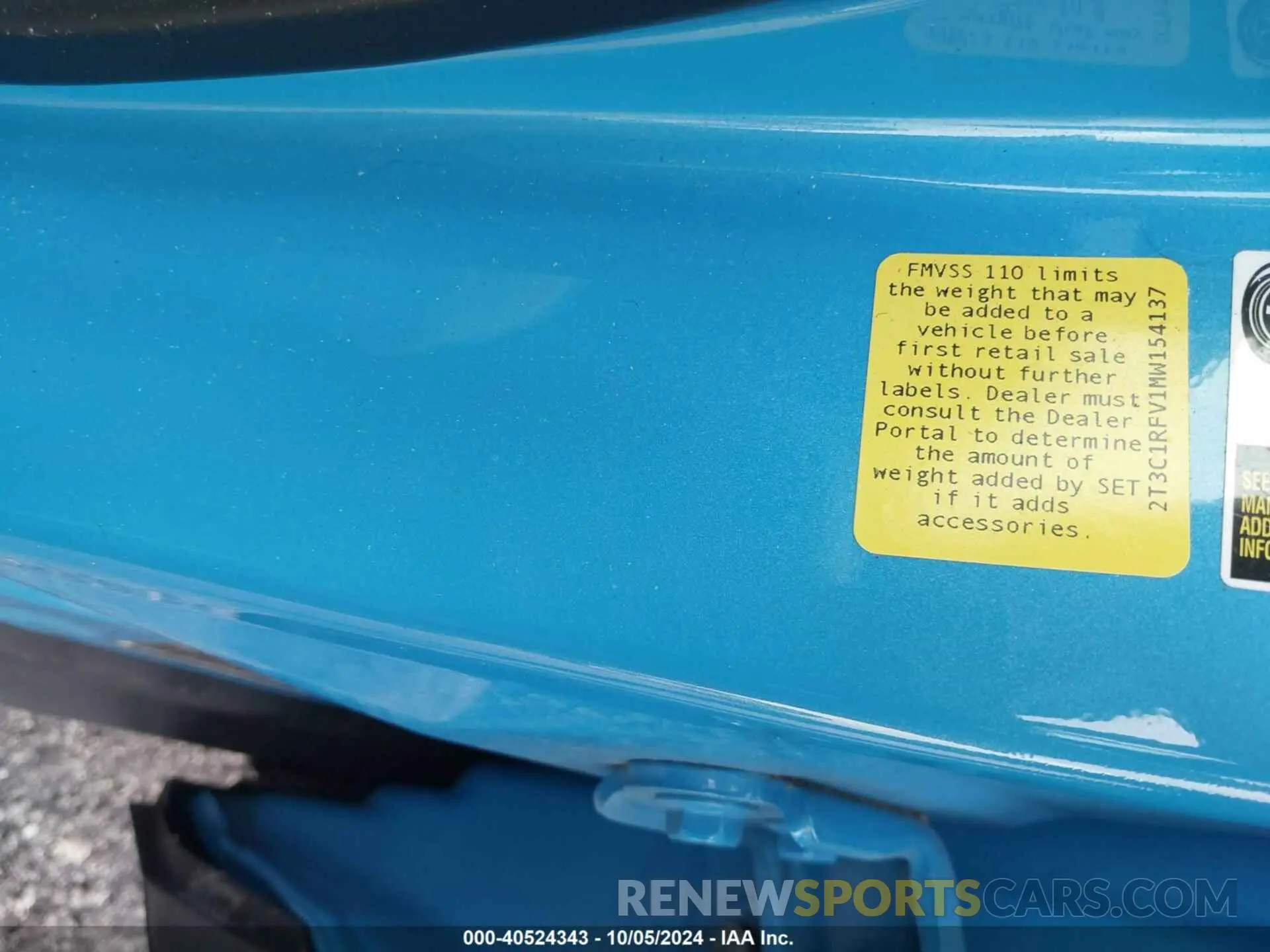 9 Photograph of a damaged car 2T3C1RFV1MW154137 TOYOTA RAV4 2021