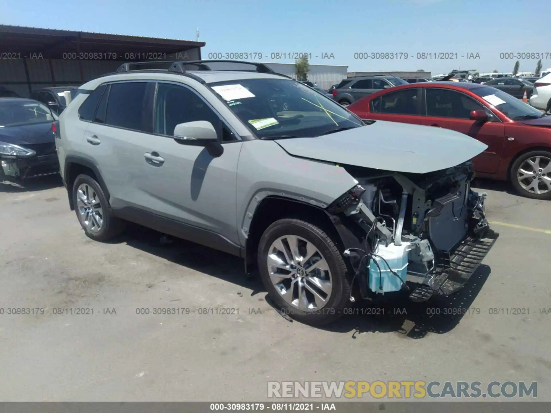 1 Photograph of a damaged car 2T3C1RFV1MW154364 TOYOTA RAV4 2021