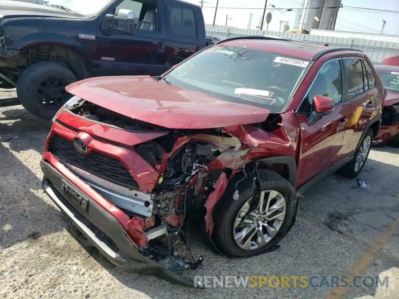 2 Photograph of a damaged car 2T3C1RFV1MW183279 TOYOTA RAV4 2021