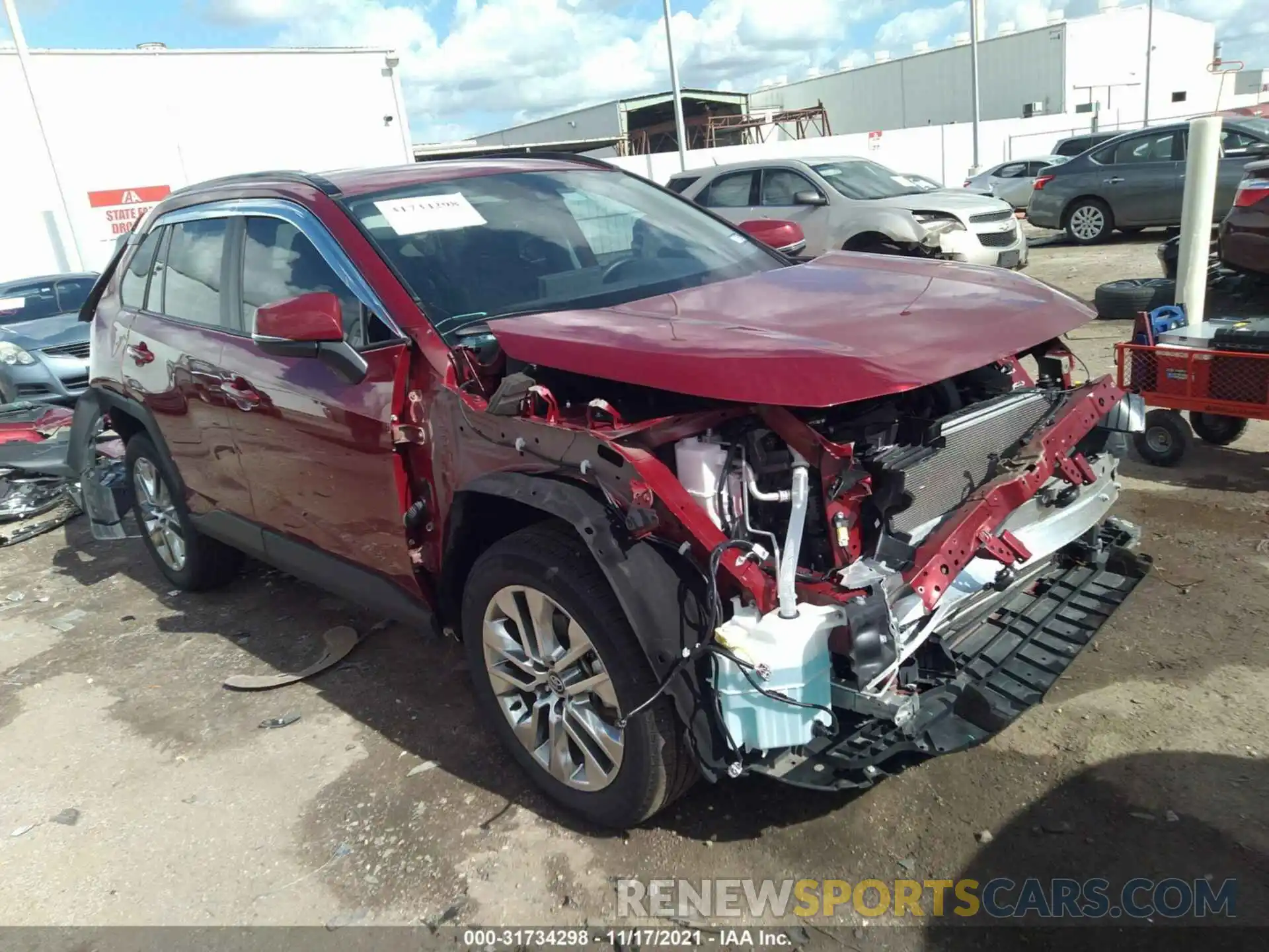 1 Photograph of a damaged car 2T3C1RFV3MC089650 TOYOTA RAV4 2021