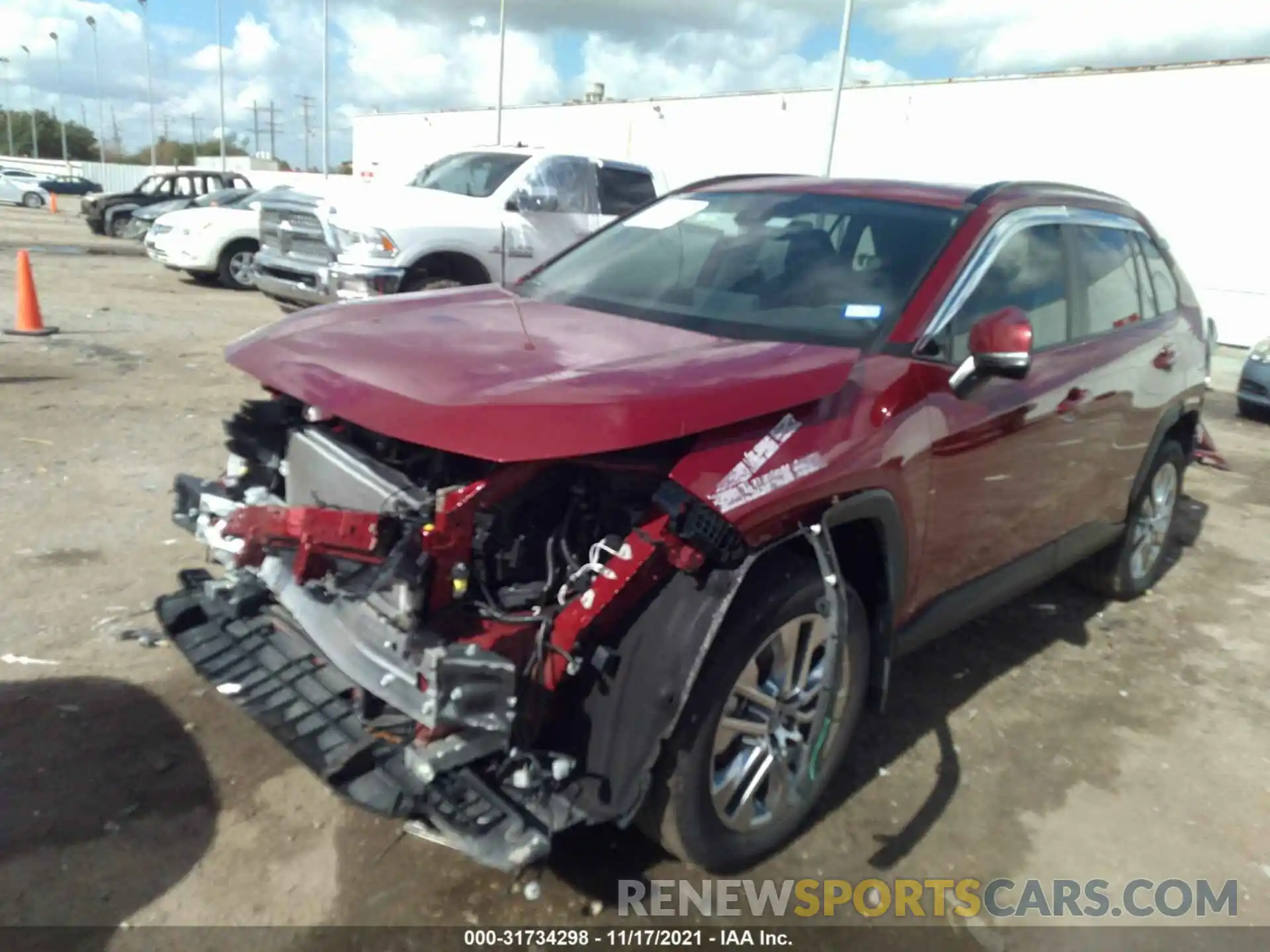 2 Photograph of a damaged car 2T3C1RFV3MC089650 TOYOTA RAV4 2021