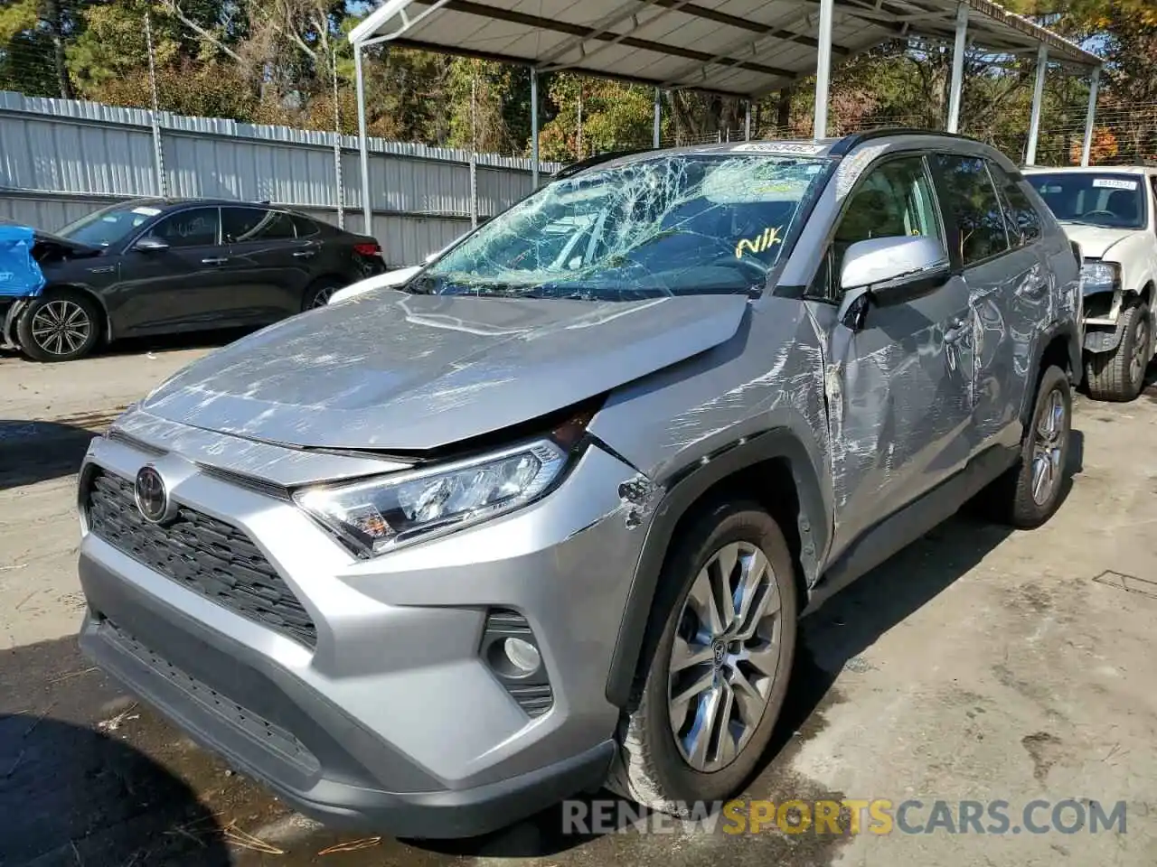 2 Photograph of a damaged car 2T3C1RFV4MC094596 TOYOTA RAV4 2021