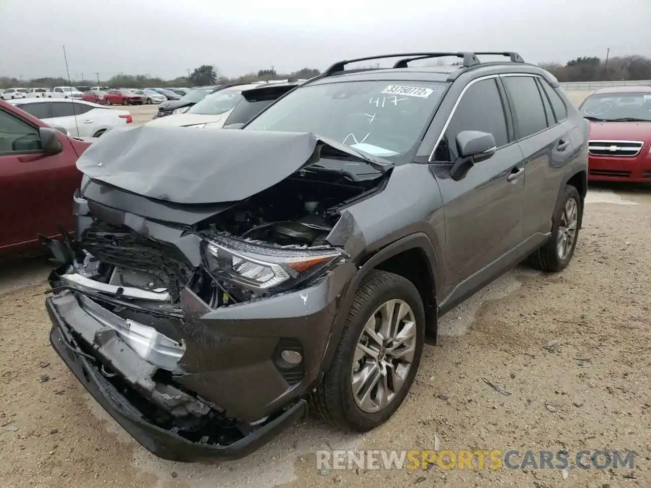 2 Photograph of a damaged car 2T3C1RFV4MC170589 TOYOTA RAV4 2021