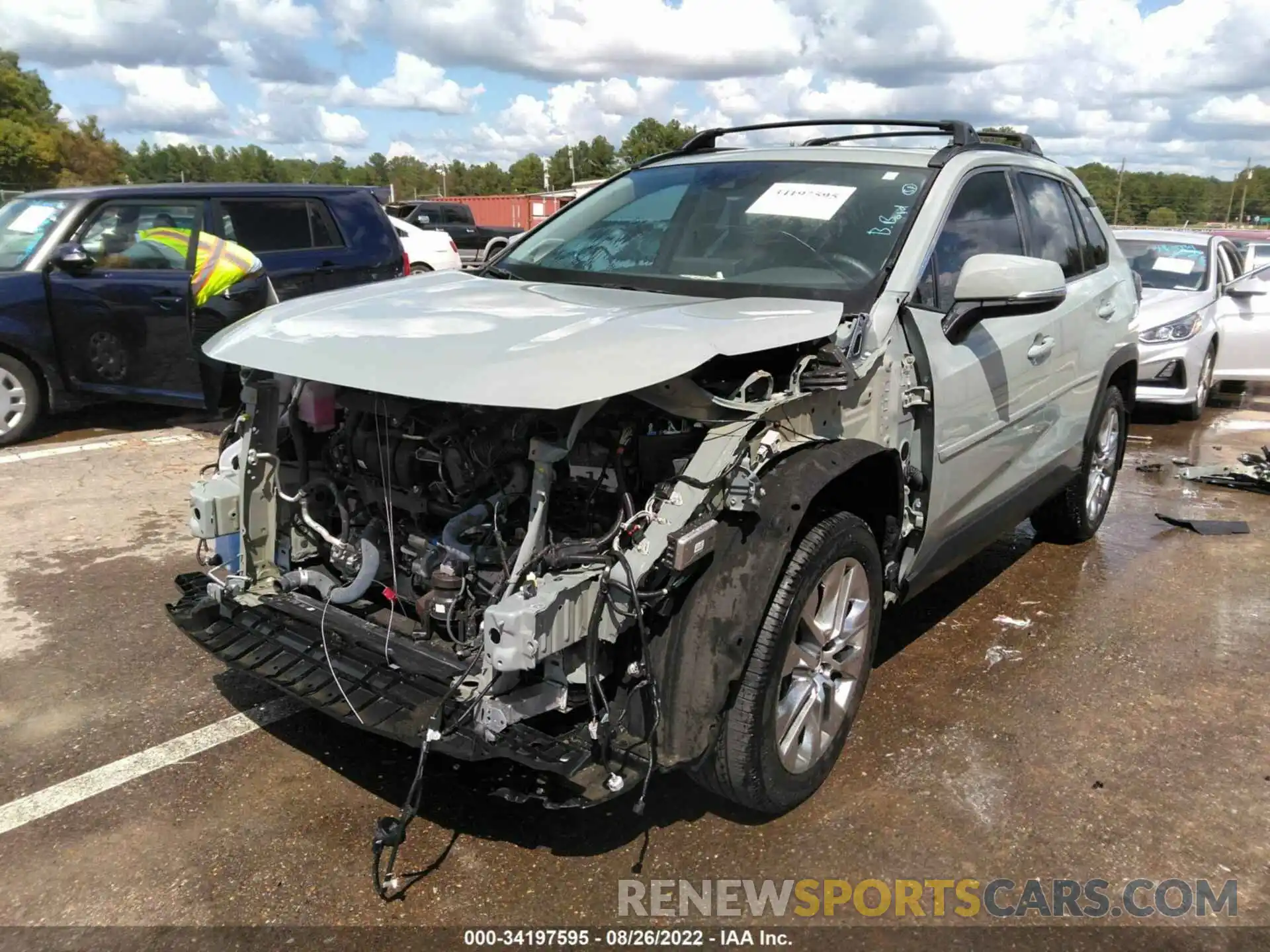 2 Photograph of a damaged car 2T3C1RFV4MW174012 TOYOTA RAV4 2021