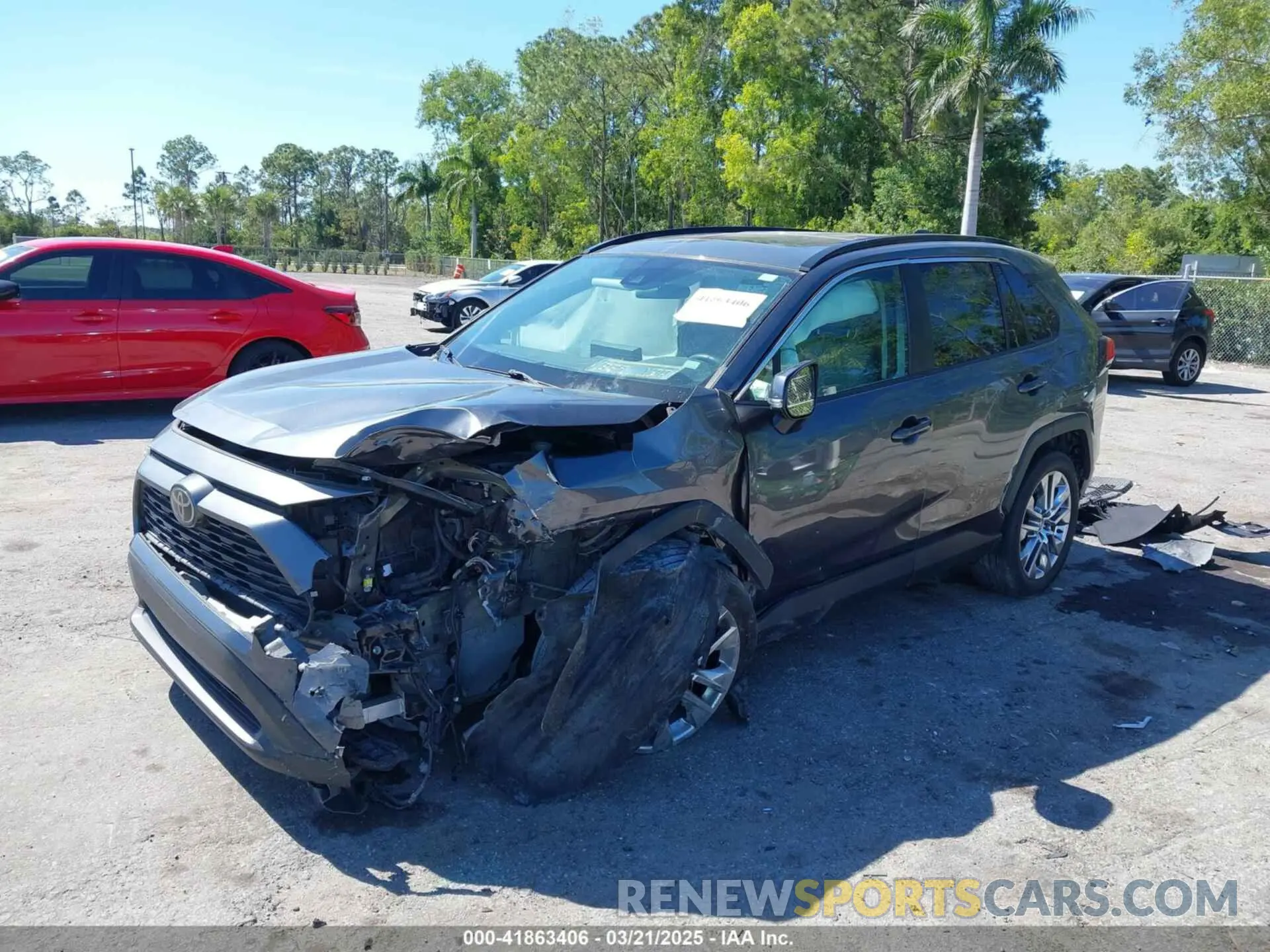 2 Photograph of a damaged car 2T3C1RFV5MC110773 TOYOTA RAV4 2021
