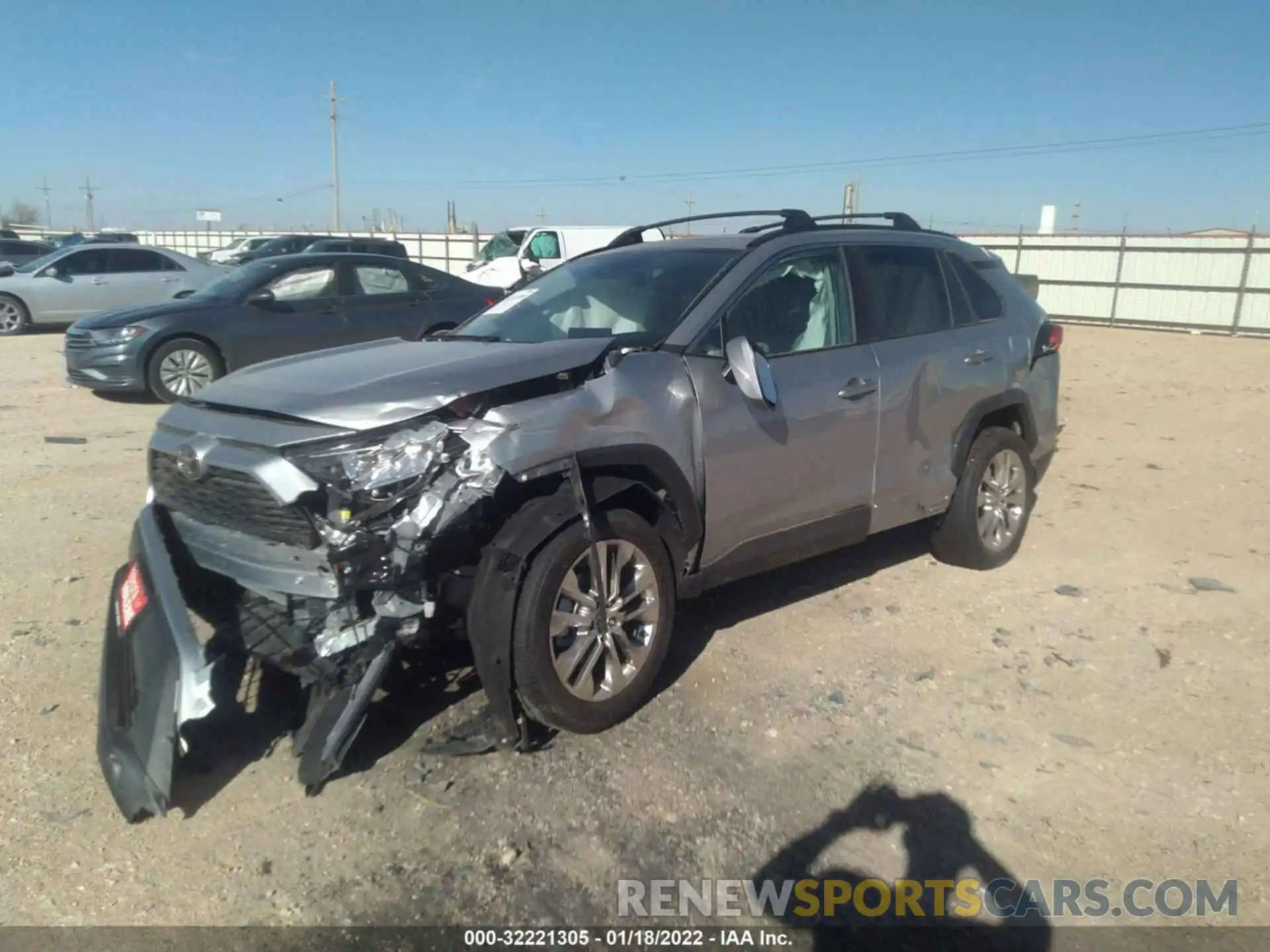 2 Photograph of a damaged car 2T3C1RFV6MC168410 TOYOTA RAV4 2021