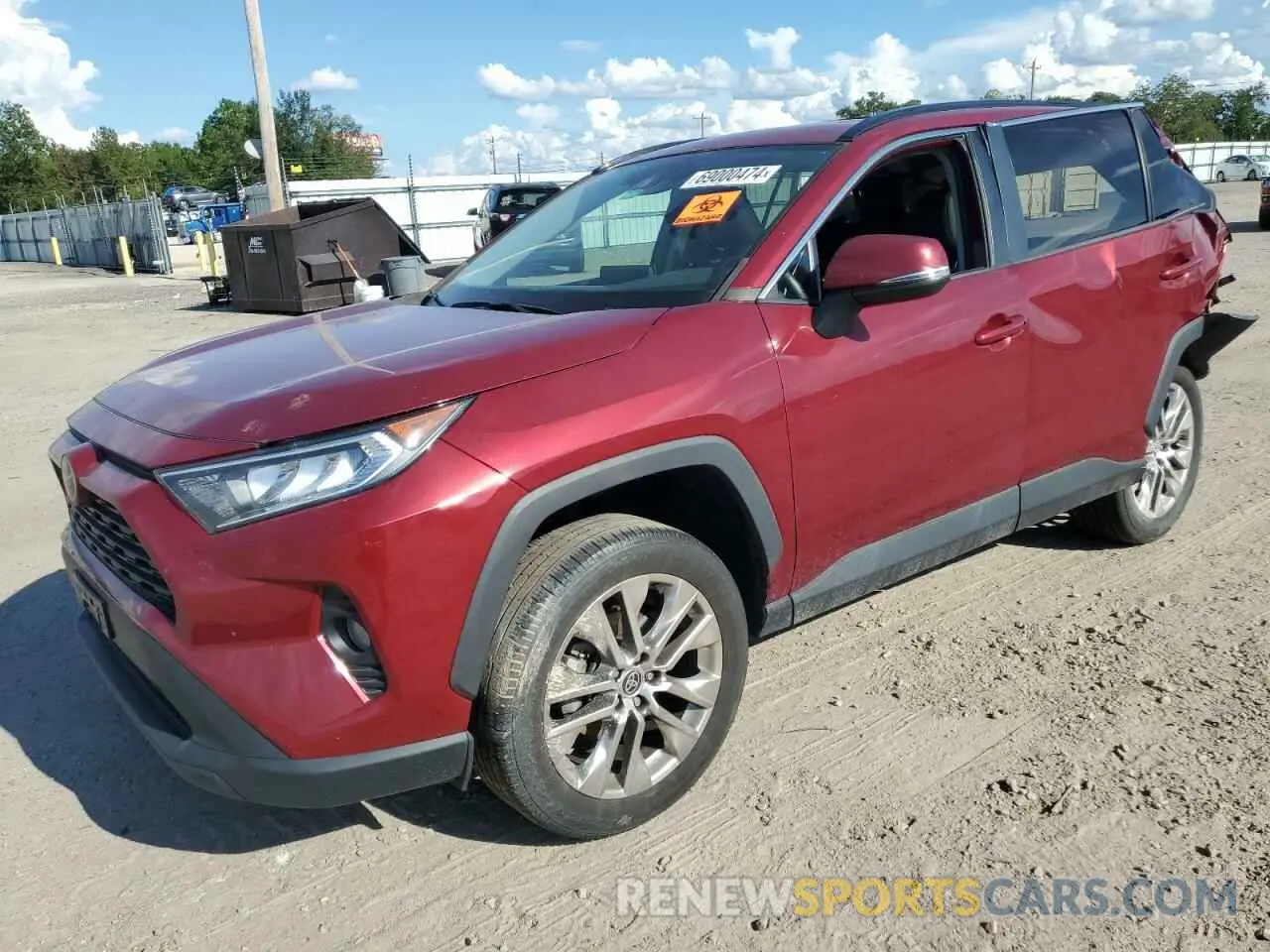 1 Photograph of a damaged car 2T3C1RFV6MW168065 TOYOTA RAV4 2021