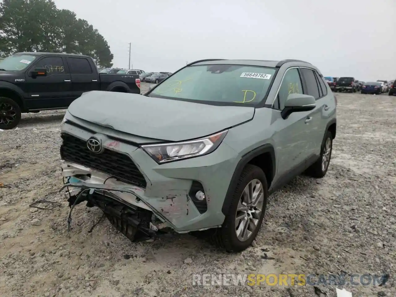 2 Photograph of a damaged car 2T3C1RFV6MW185030 TOYOTA RAV4 2021