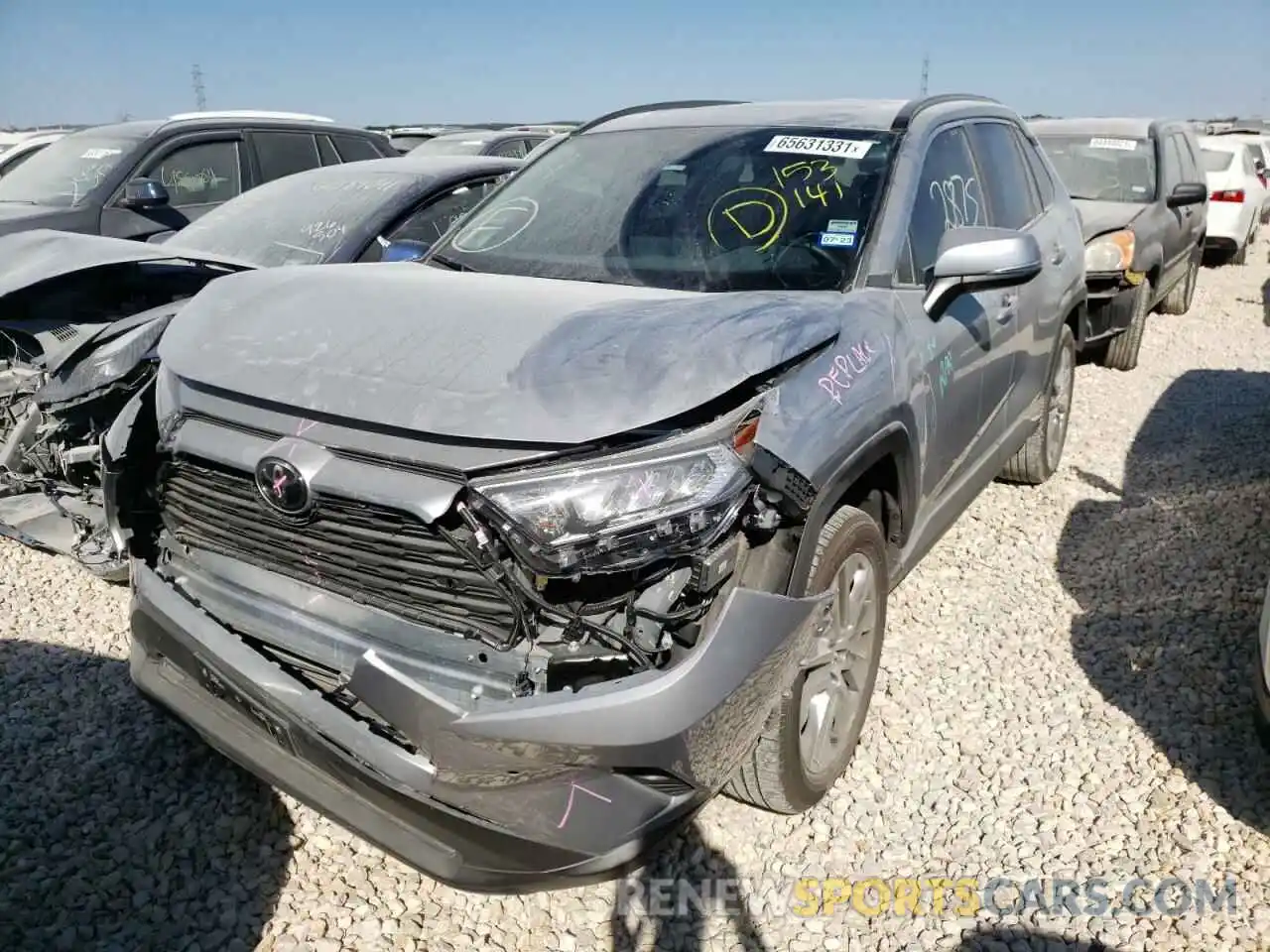 2 Photograph of a damaged car 2T3C1RFV7MC153141 TOYOTA RAV4 2021