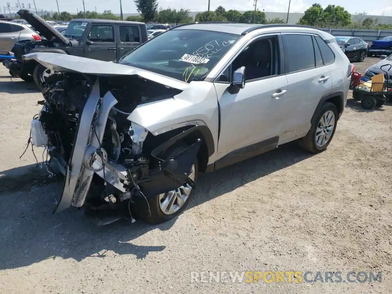 2 Photograph of a damaged car 2T3C1RFV7MW178507 TOYOTA RAV4 2021