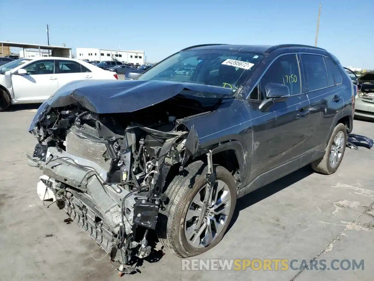 2 Photograph of a damaged car 2T3C1RFV8MC111237 TOYOTA RAV4 2021