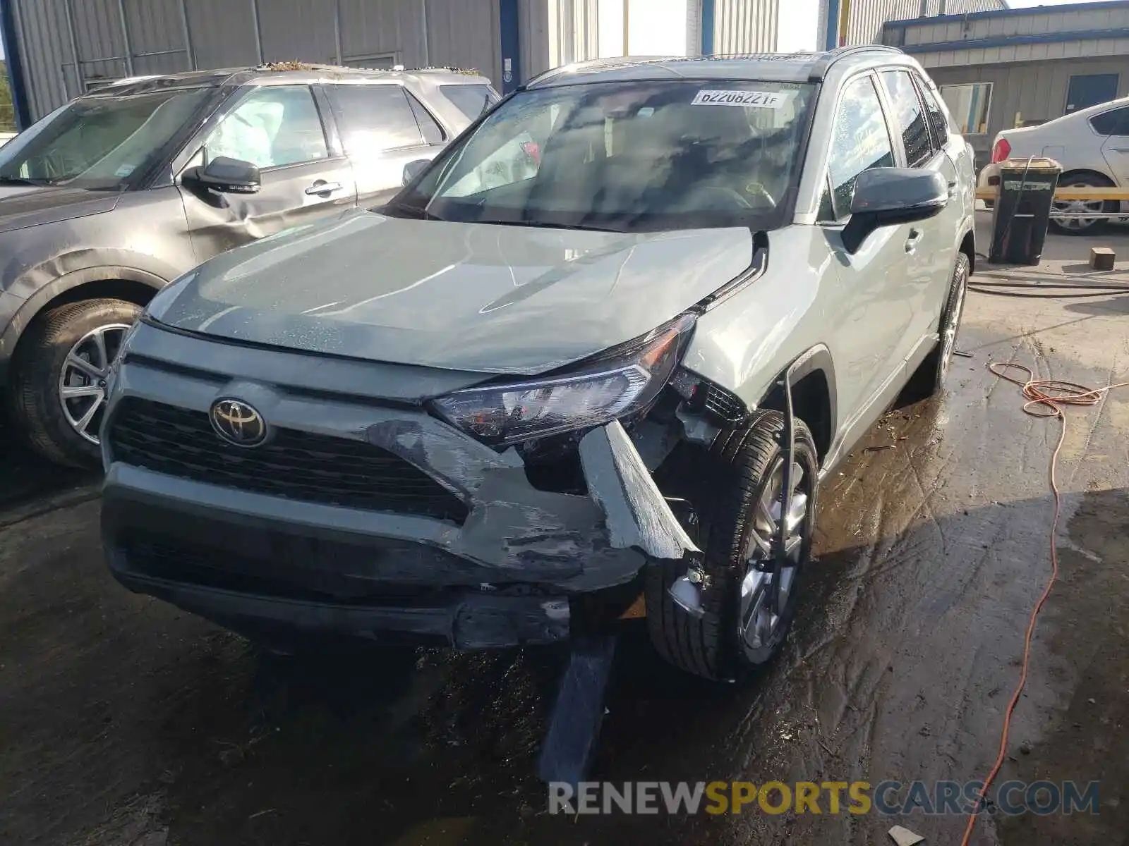 2 Photograph of a damaged car 2T3C1RFV8MW122799 TOYOTA RAV4 2021