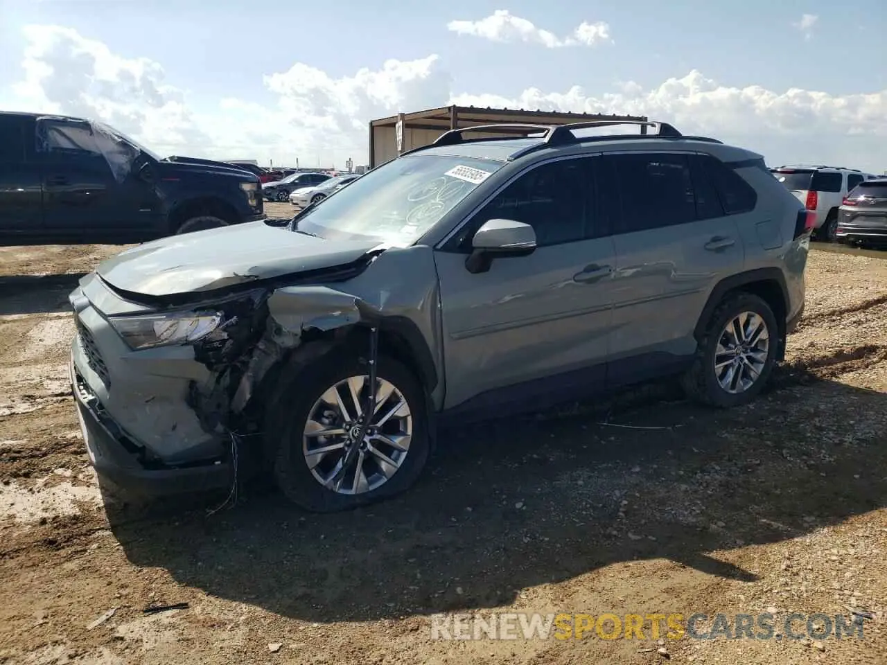 1 Photograph of a damaged car 2T3C1RFV8MW145144 TOYOTA RAV4 2021