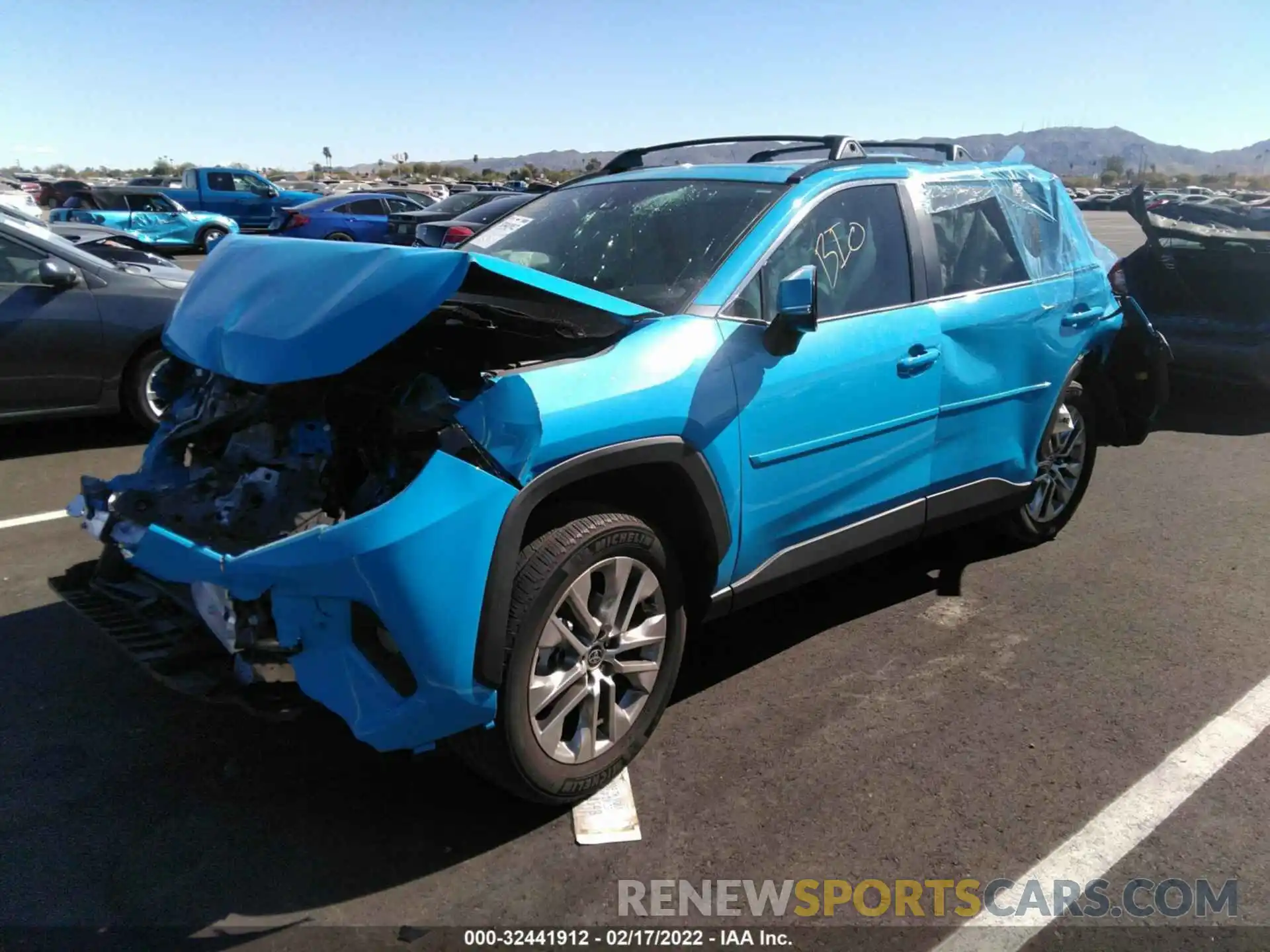 2 Photograph of a damaged car 2T3C1RFV8MW147623 TOYOTA RAV4 2021