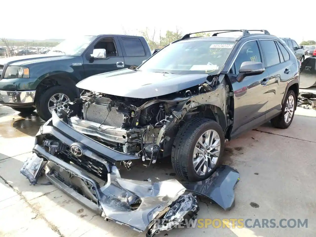 2 Photograph of a damaged car 2T3C1RFV9MC111215 TOYOTA RAV4 2021