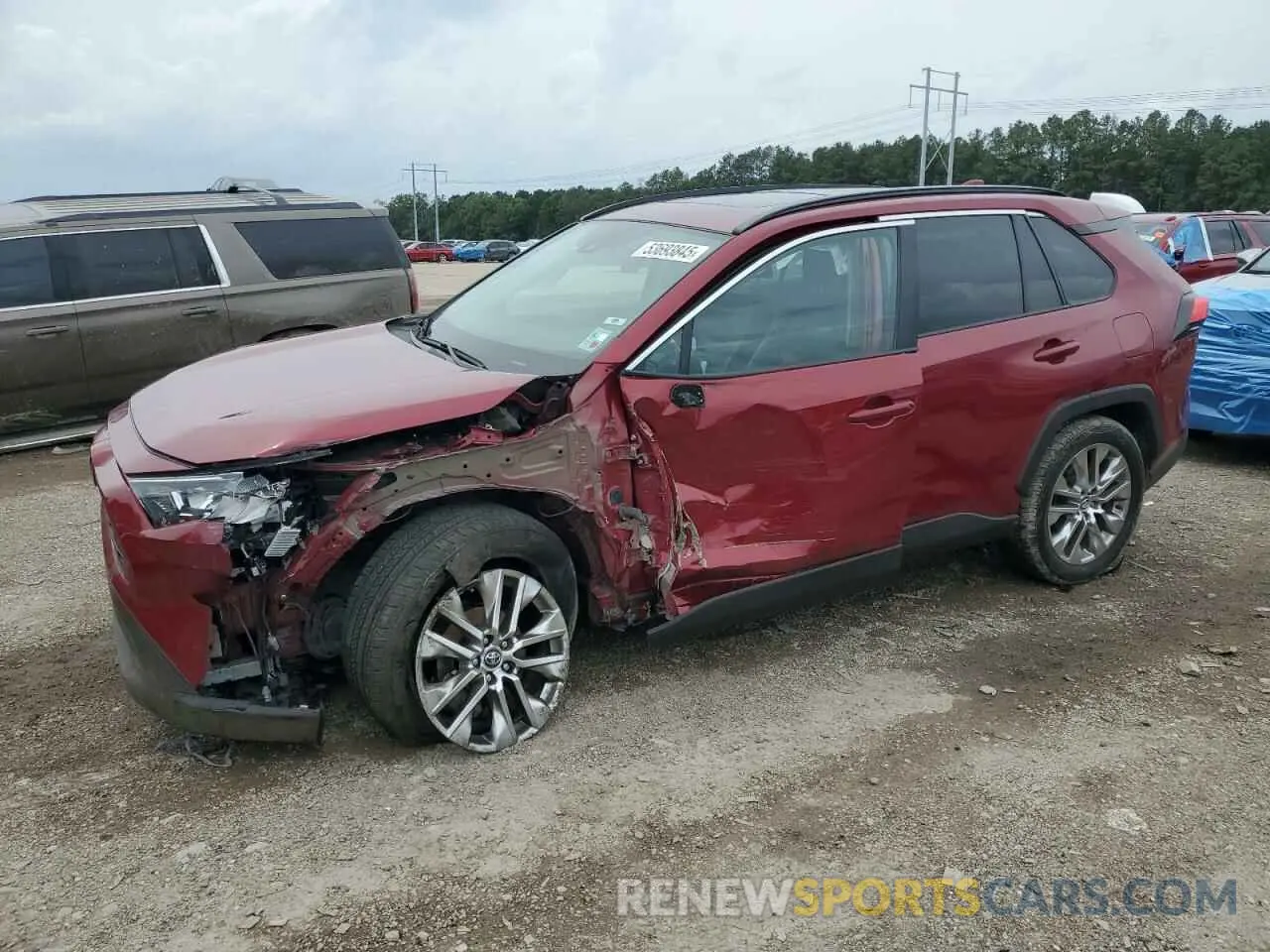 1 Photograph of a damaged car 2T3C1RFVXMC086650 TOYOTA RAV4 2021