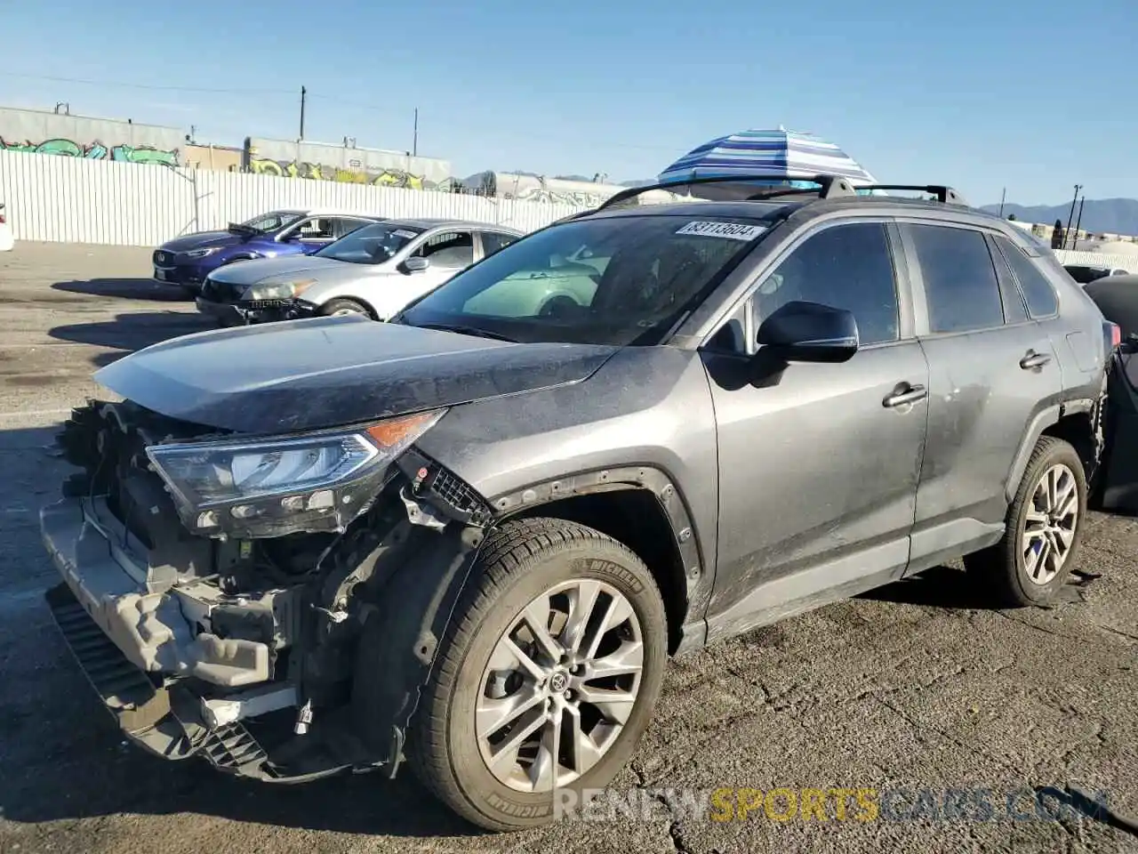 1 Photograph of a damaged car 2T3C1RFVXMC097552 TOYOTA RAV4 2021