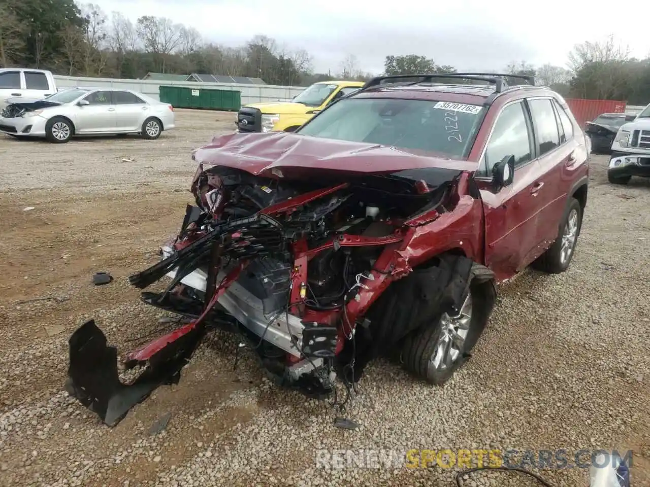 2 Photograph of a damaged car 2T3C1RFVXMW142164 TOYOTA RAV4 2021