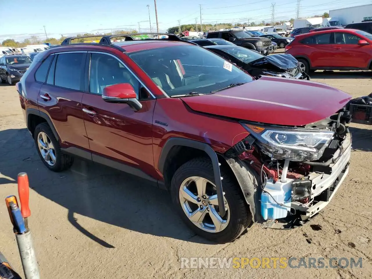 4 Photograph of a damaged car 2T3D6RFV4MW010815 TOYOTA RAV4 2021