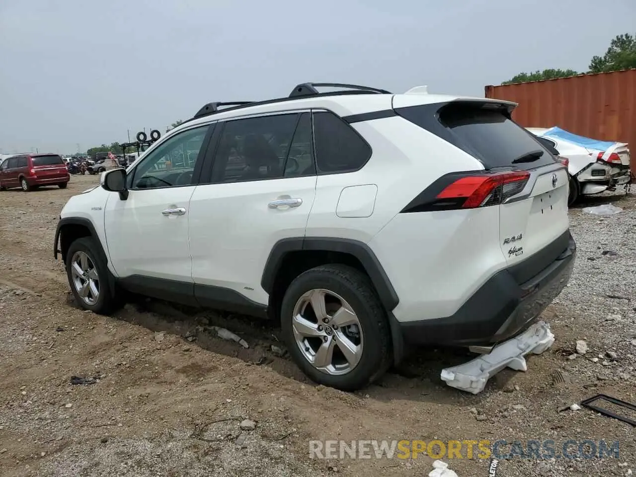 2 Photograph of a damaged car 2T3D6RFV6MW015871 TOYOTA RAV4 2021