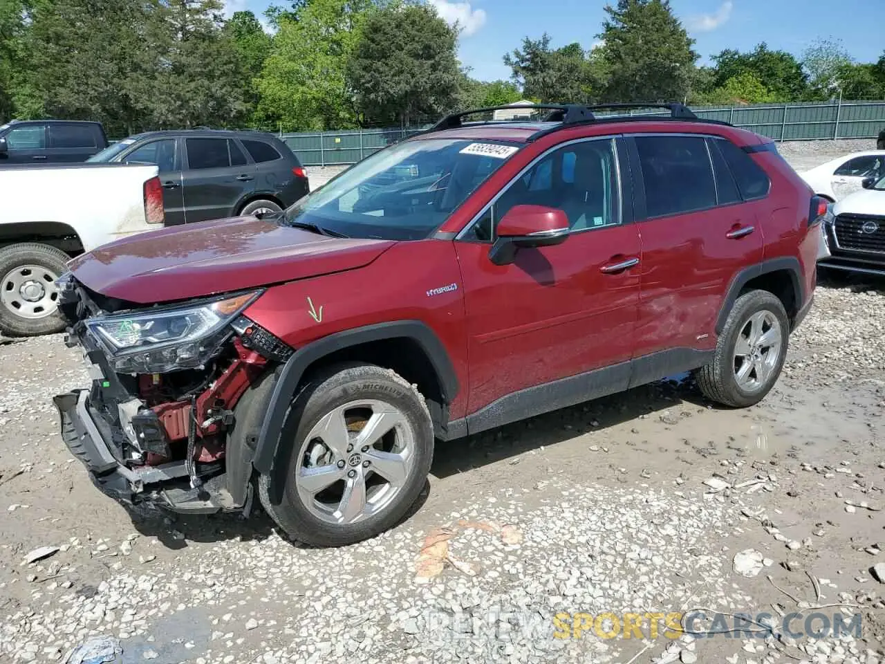 1 Photograph of a damaged car 2T3D6RFV7MW012784 TOYOTA RAV4 2021